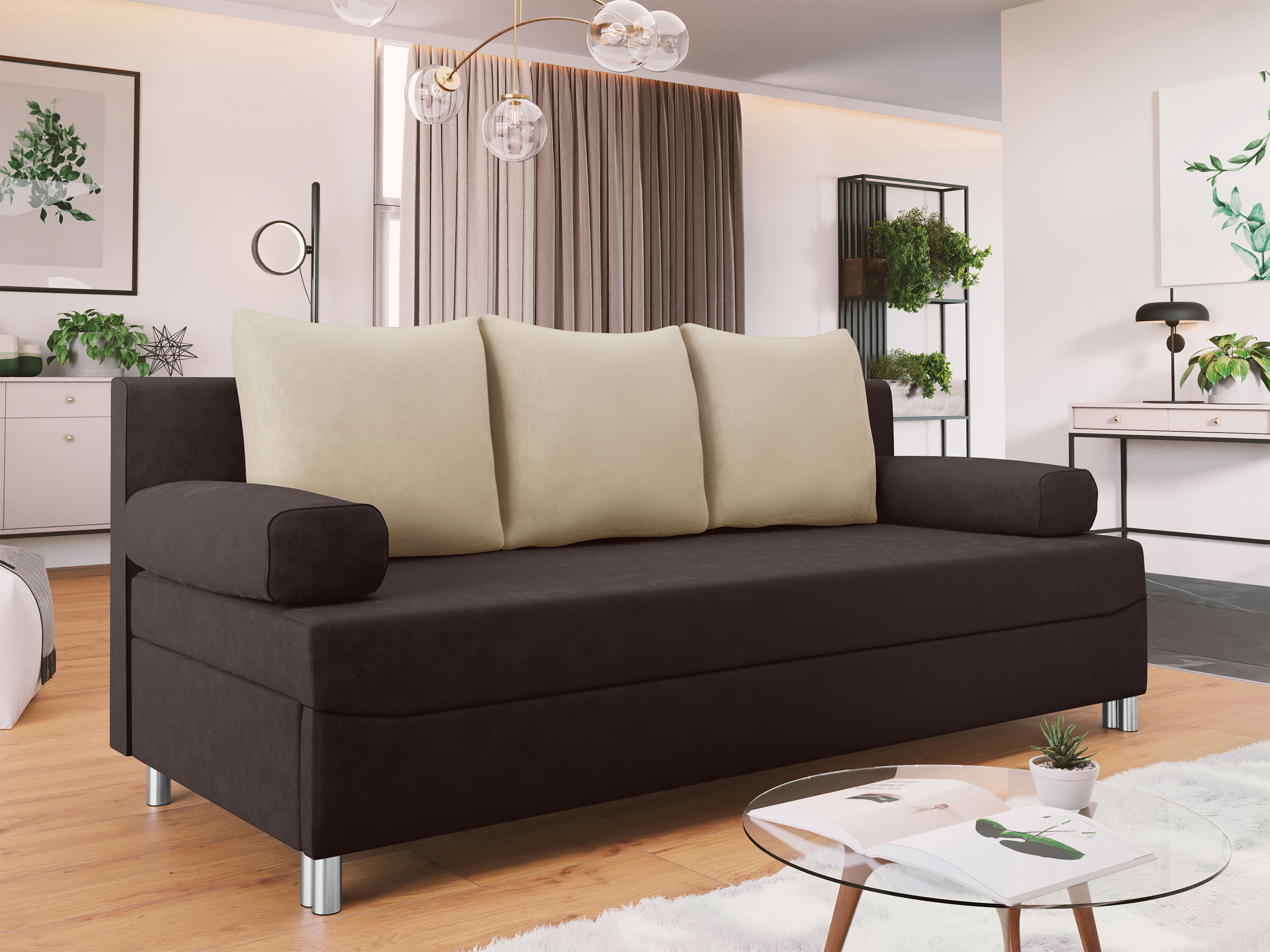 Sofa bed Comfivo Artes (Alova 68 + Alova 07)