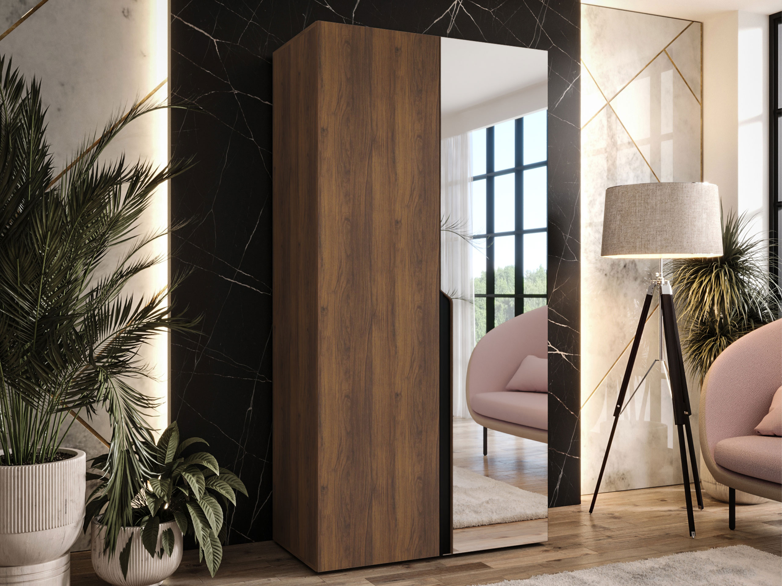 Wardrobe Hartford 584 (Walnut)