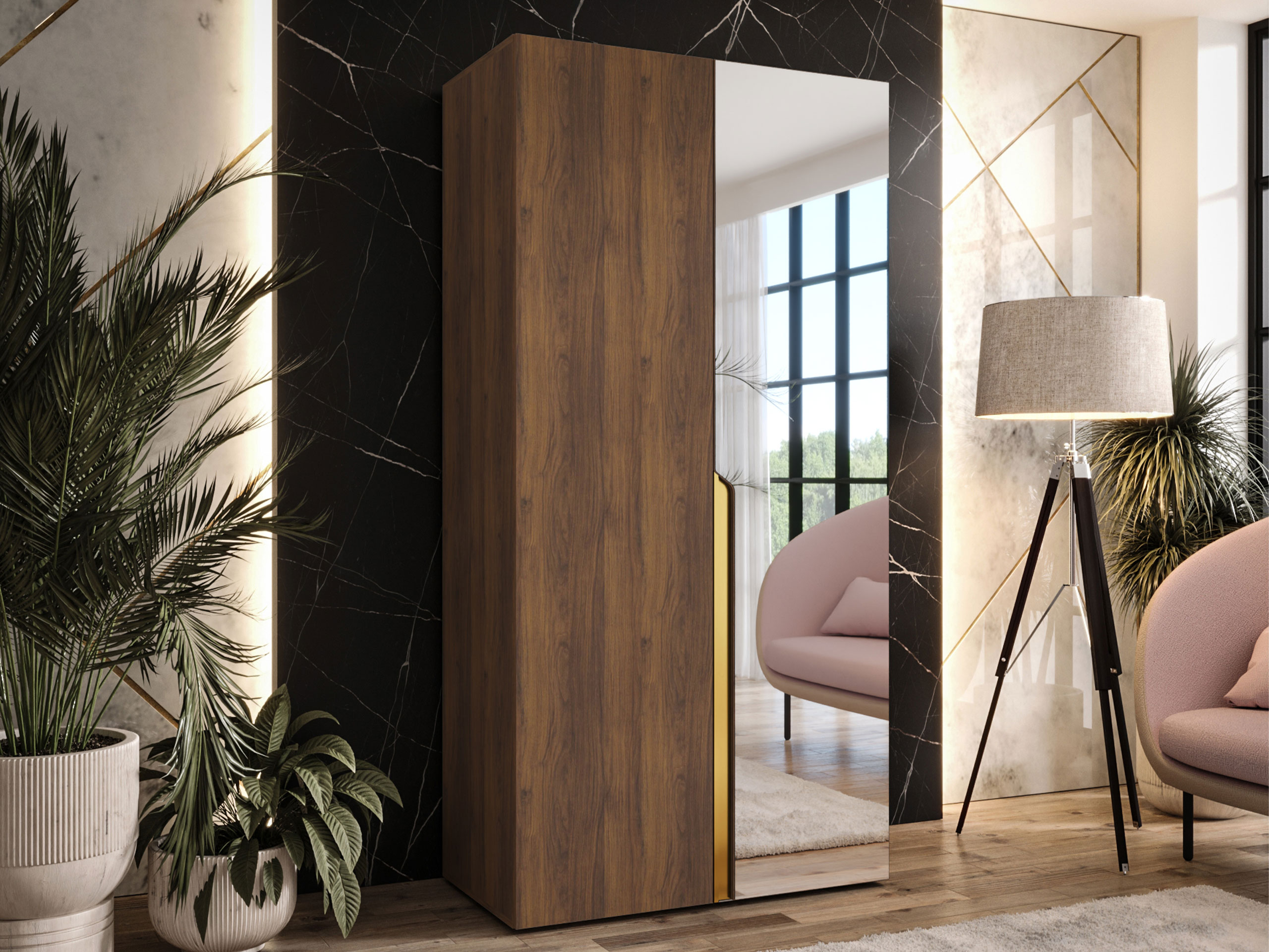 Wardrobe Hartford 584 (Walnut)