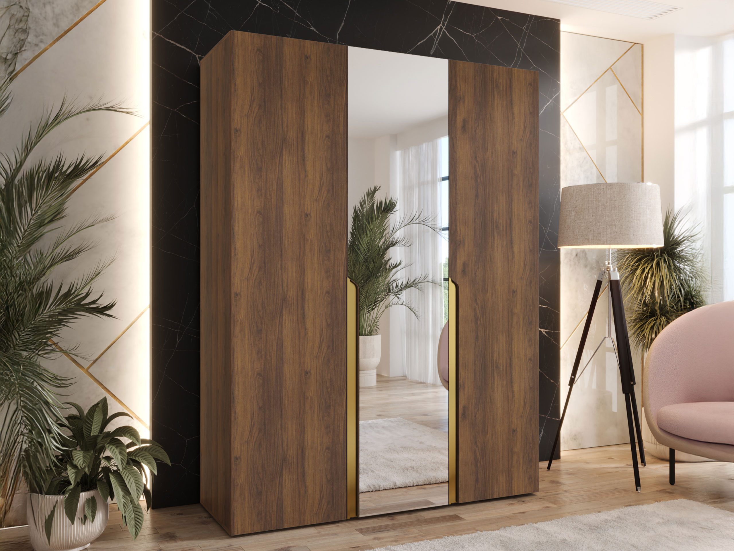 Wardrobe Hartford 585 (Walnut)
