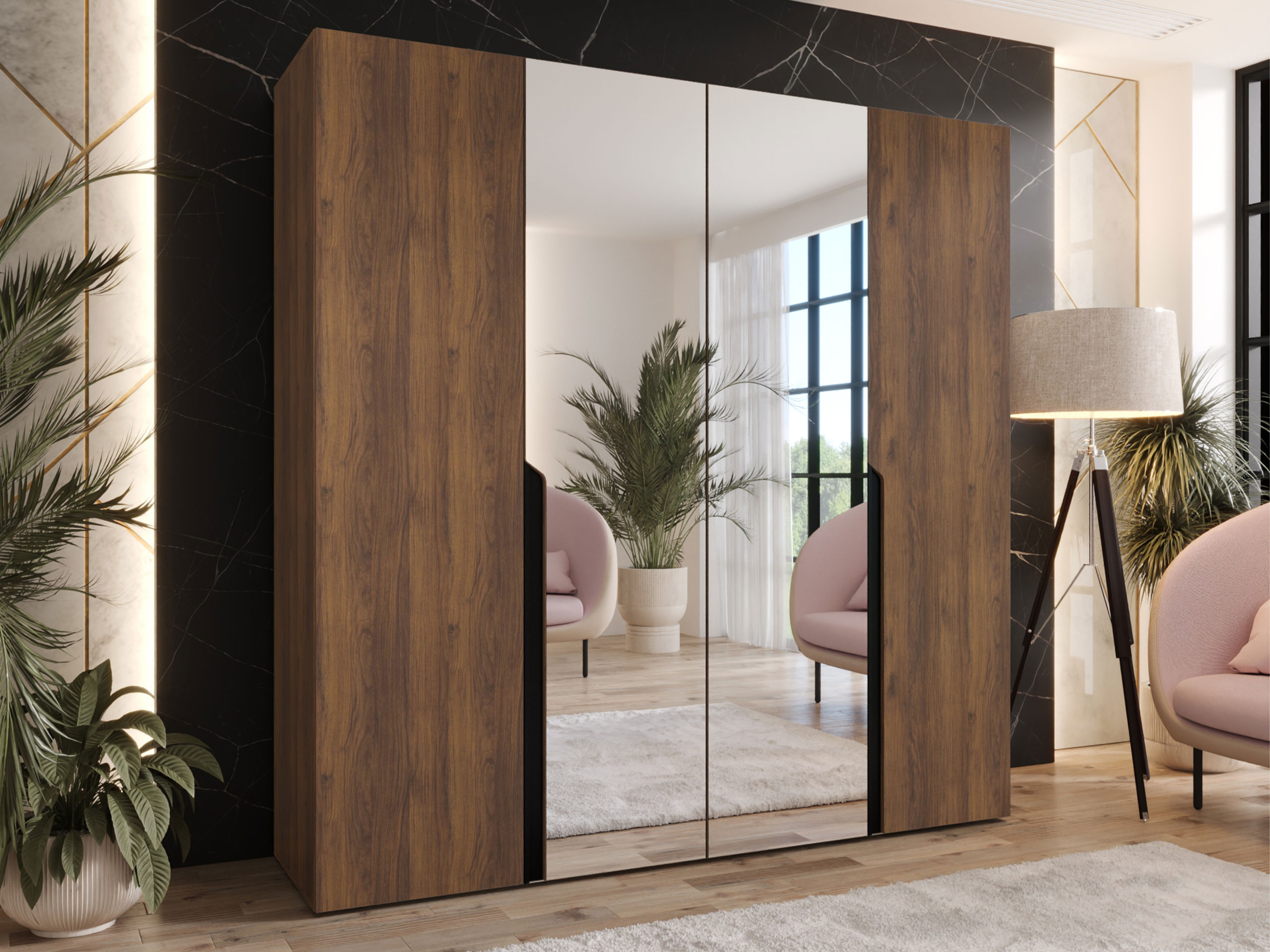 Wardrobe Hartford 586 (Walnut)
