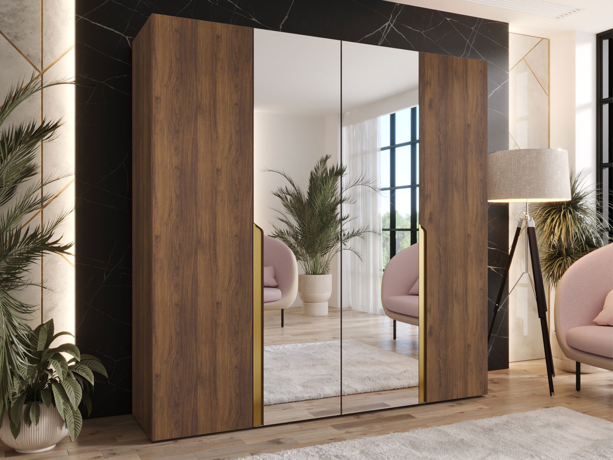 Wardrobe Hartford 586 (Walnut)