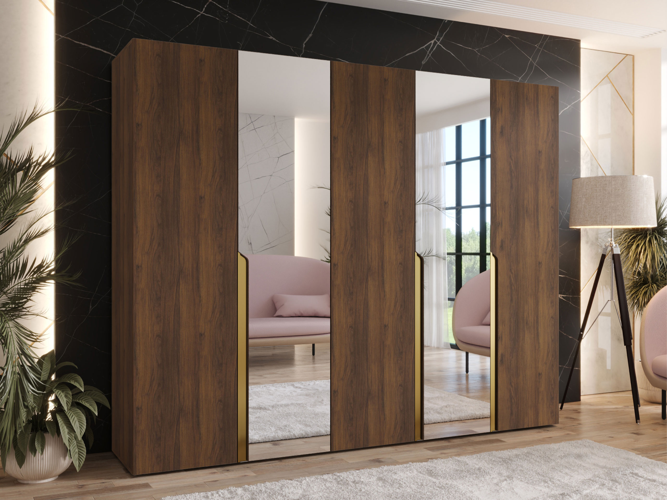 Wardrobe Hartford 587 (Walnut)
