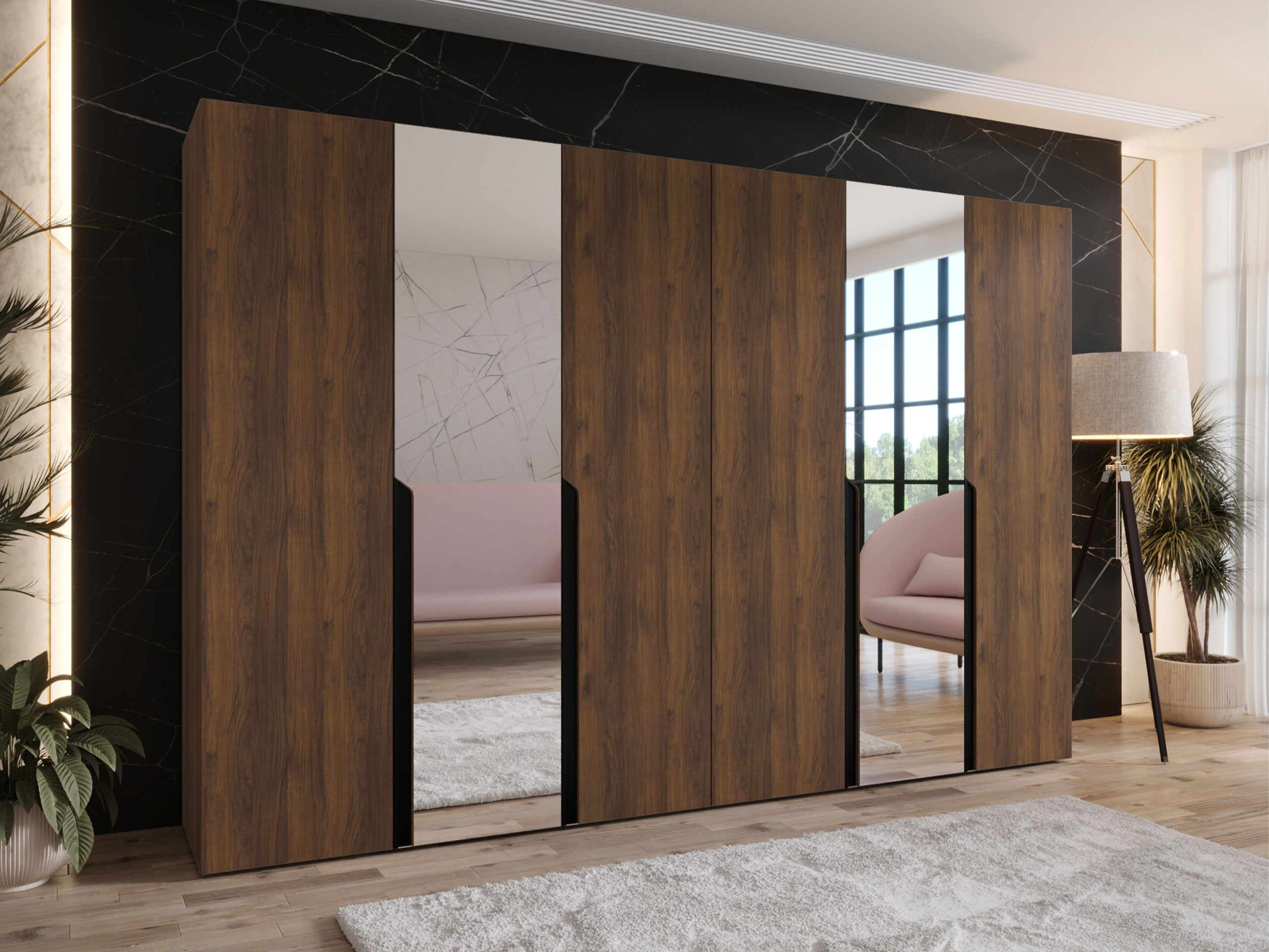 Wardrobe Hartford 588 (Walnut)