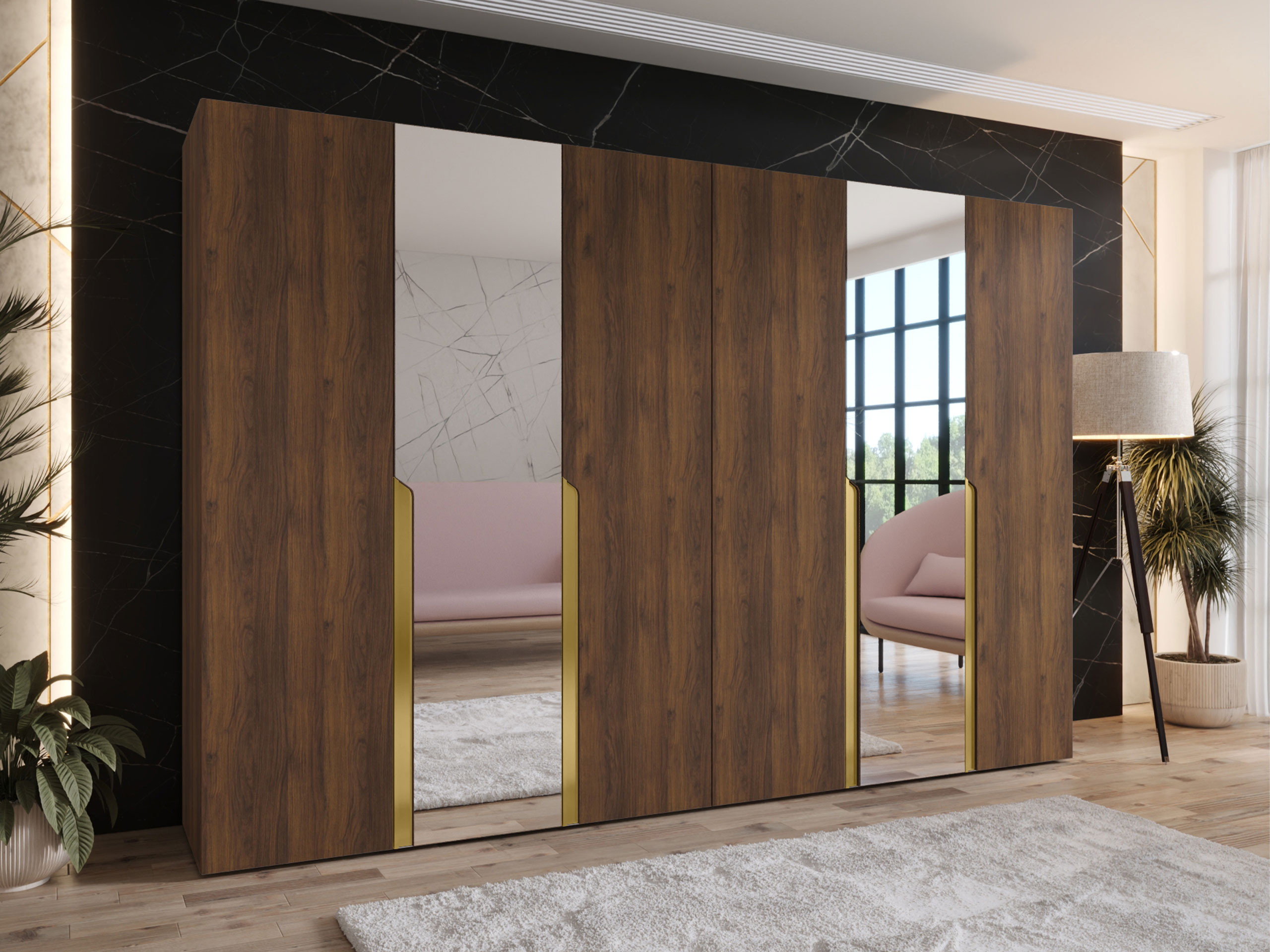 Wardrobe Hartford 588 (Walnut)