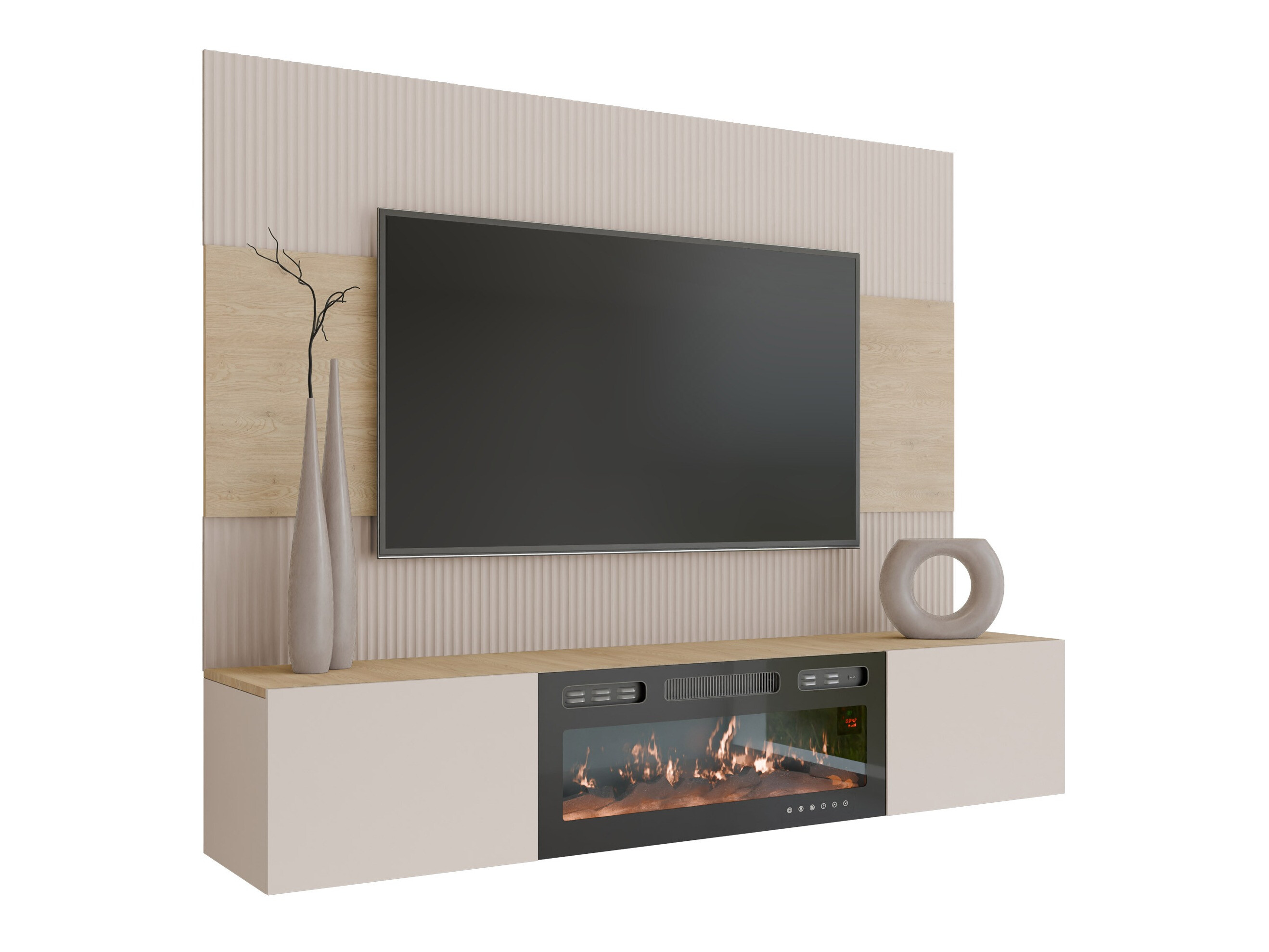 Living room set Comfivo Salix VII (Beige + Cremona oak)