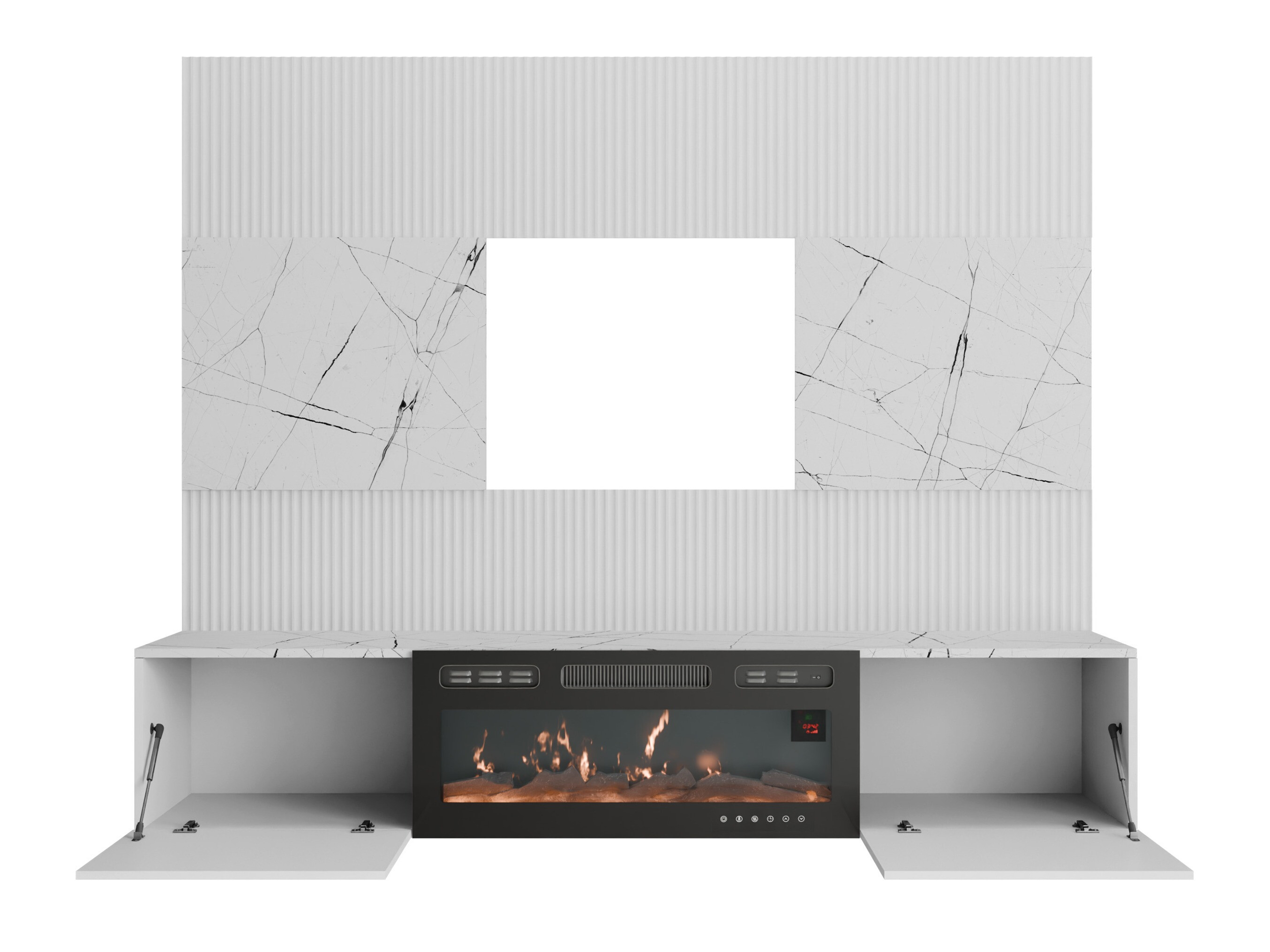 Living room set Comfivo Salix VII (Walnut + Light Travertine)