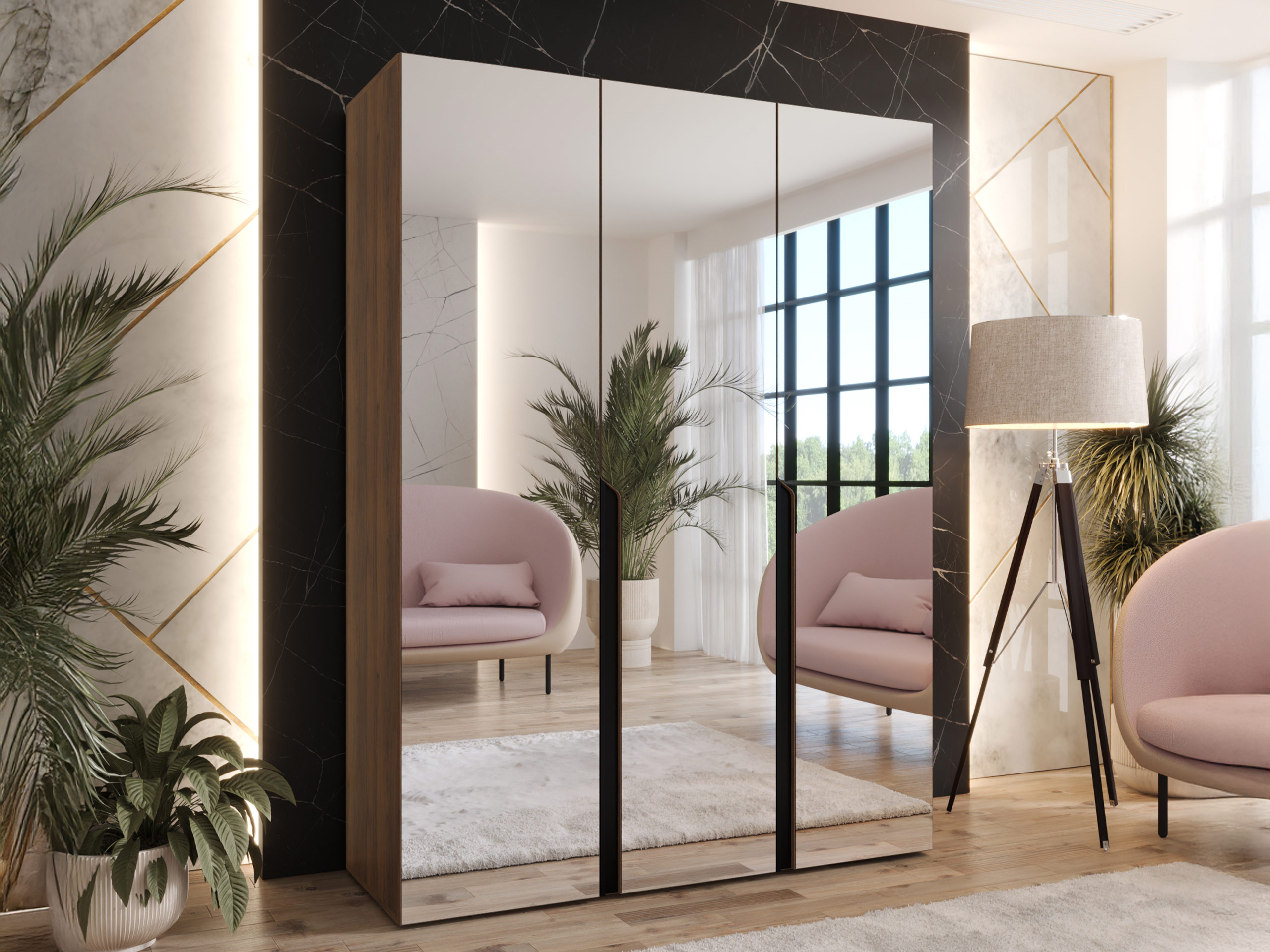 Wardrobe Hartford 590 (Walnut)