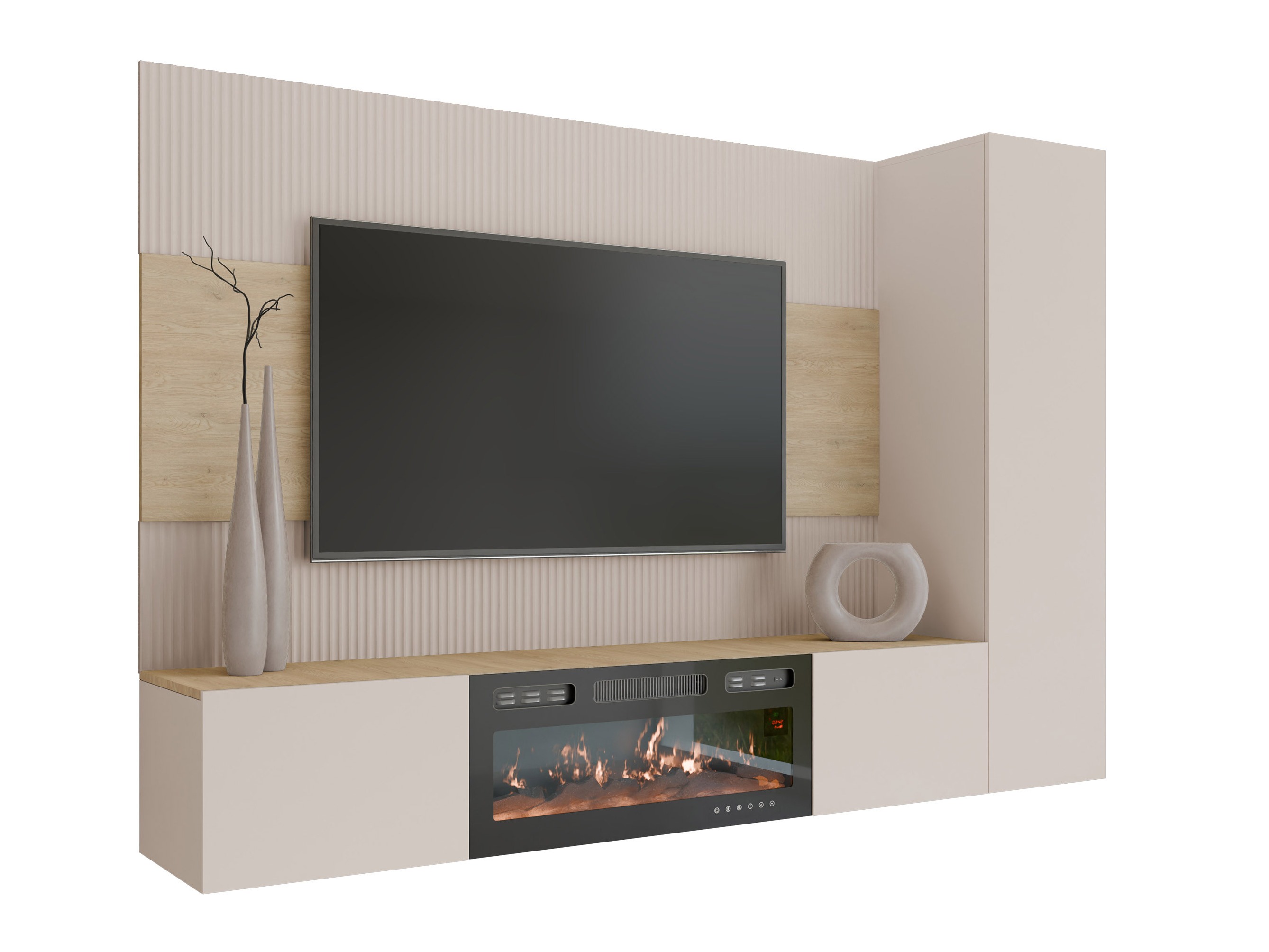 Living room set Comfivo Salix IX (Beige + Cremona oak)