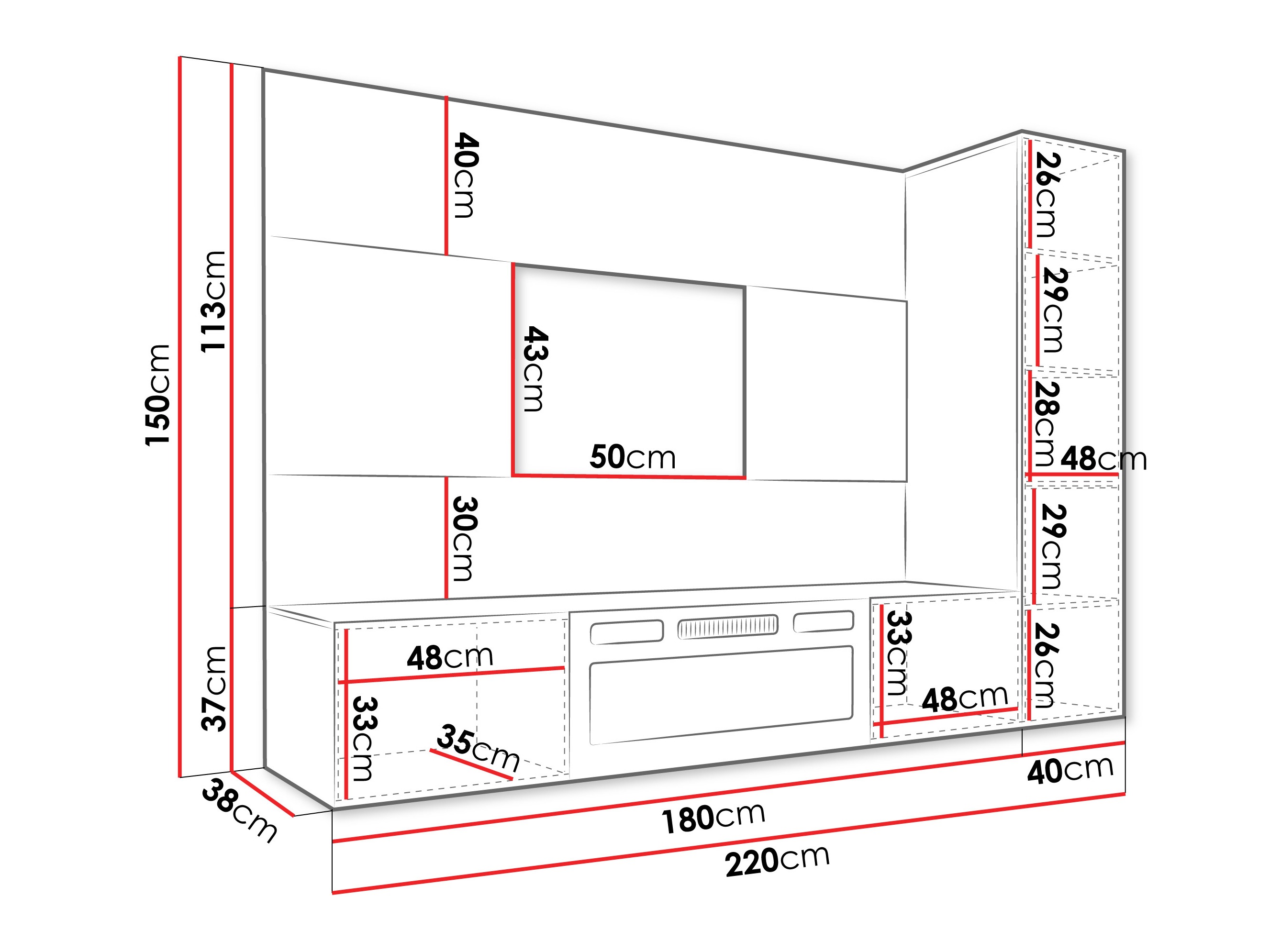 Living room set Comfivo Salix IX (Beige + Cremona oak)