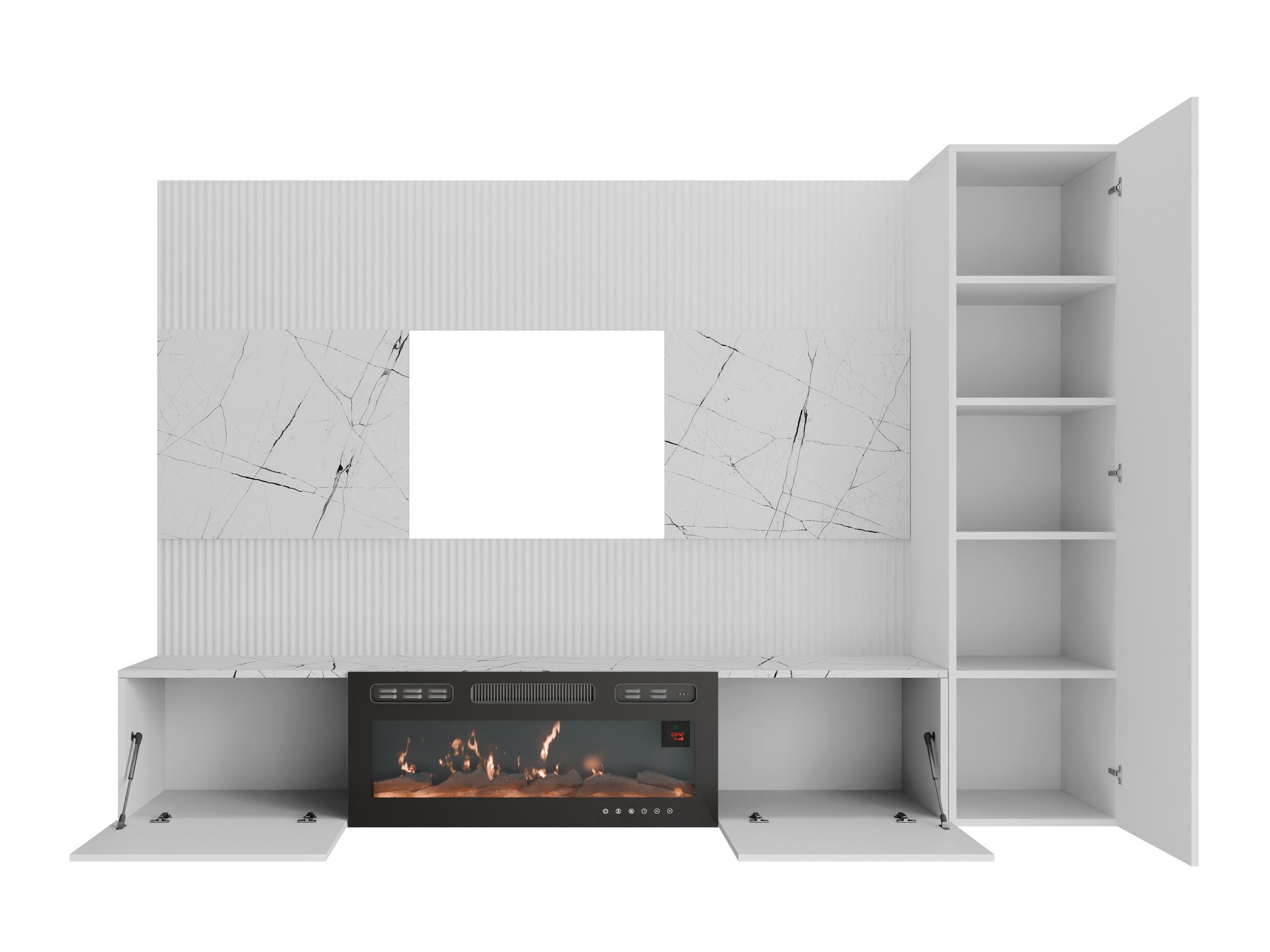 Living room set Comfivo Salix IX (Black + Black marble)