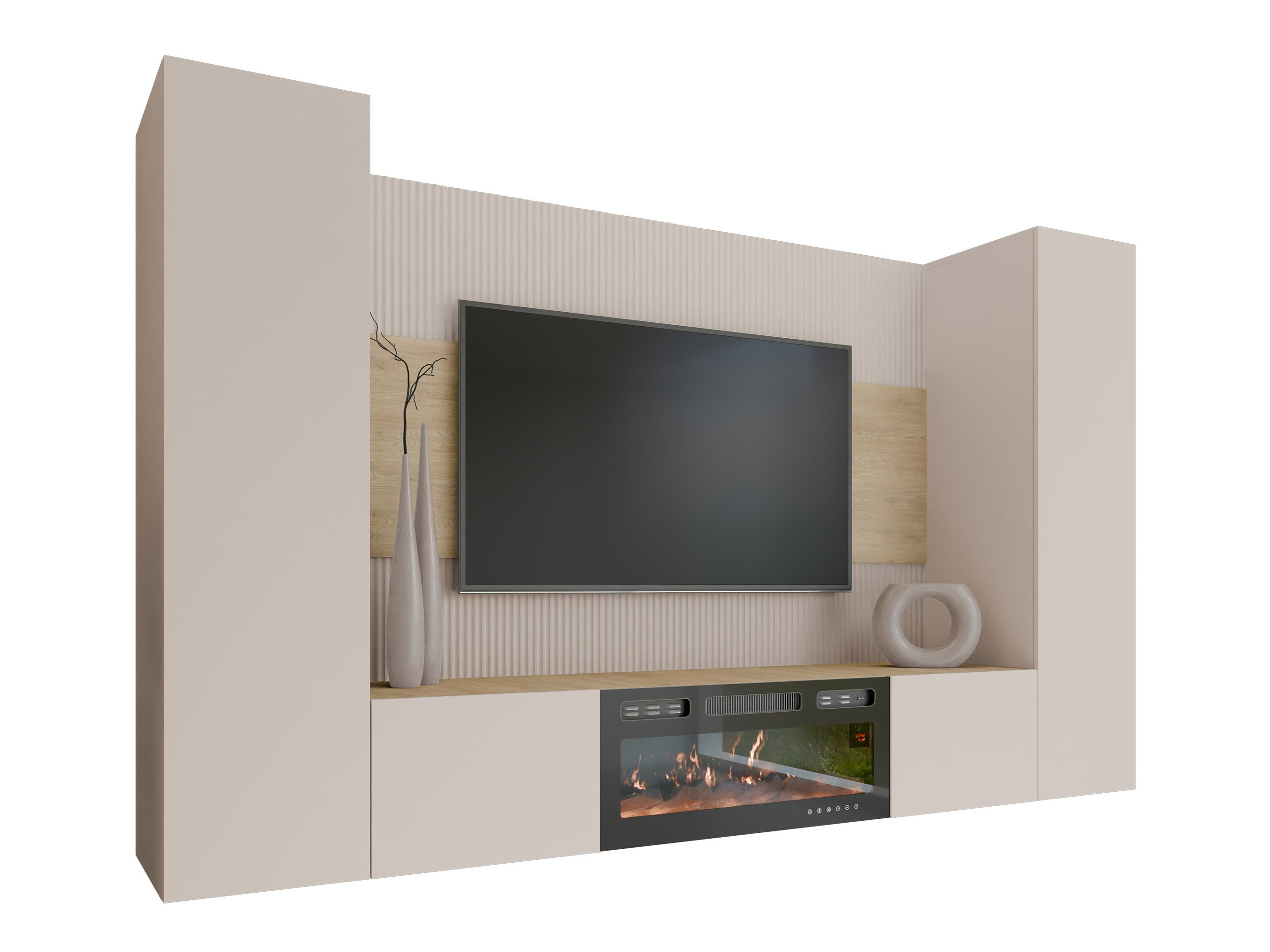 Living room set Comfivo Salix VIII (Beige + Cremona oak)
