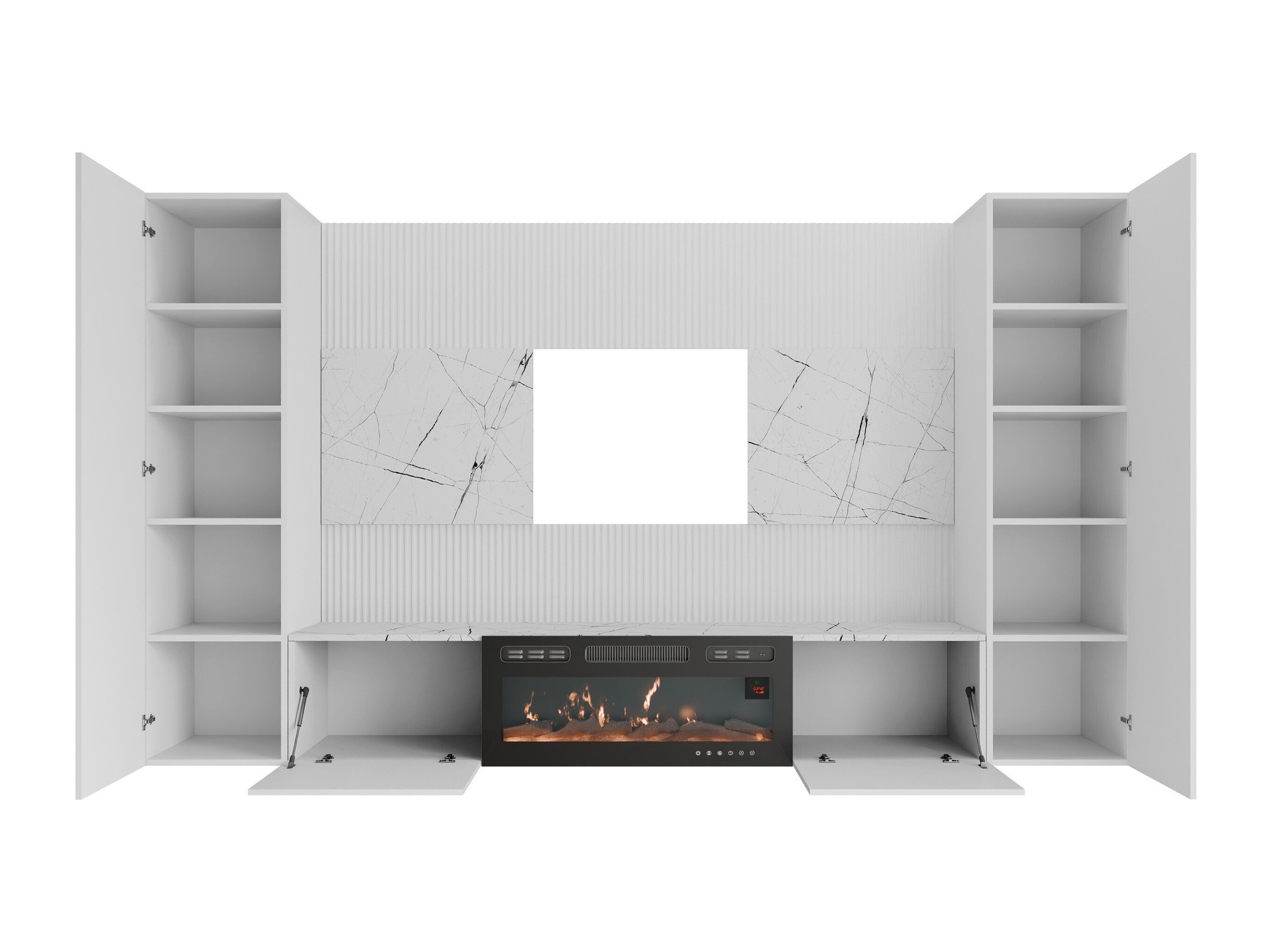Living room set Comfivo Salix VIII (Walnut + Light Travertine)