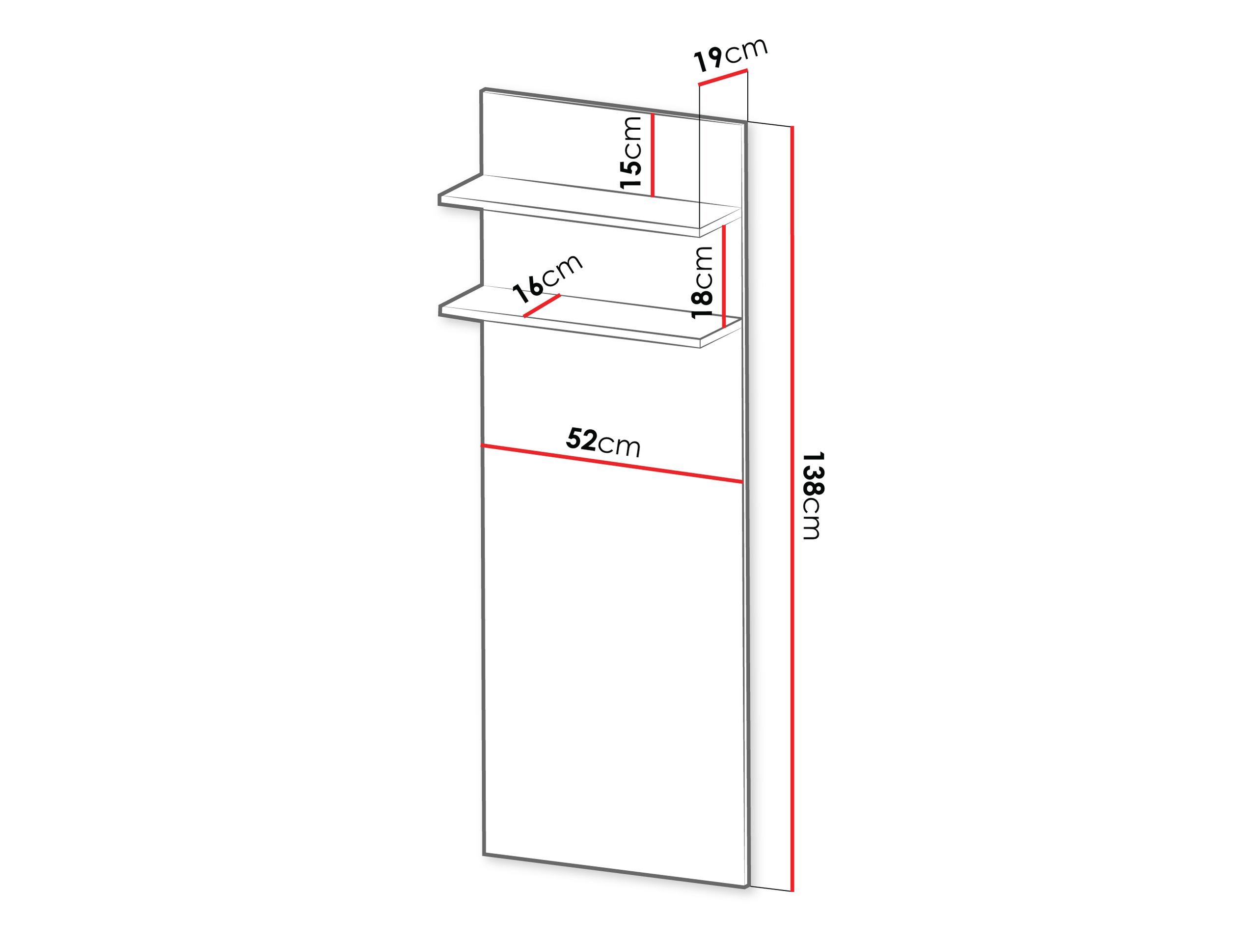 Wall shelf Tenfioa 101