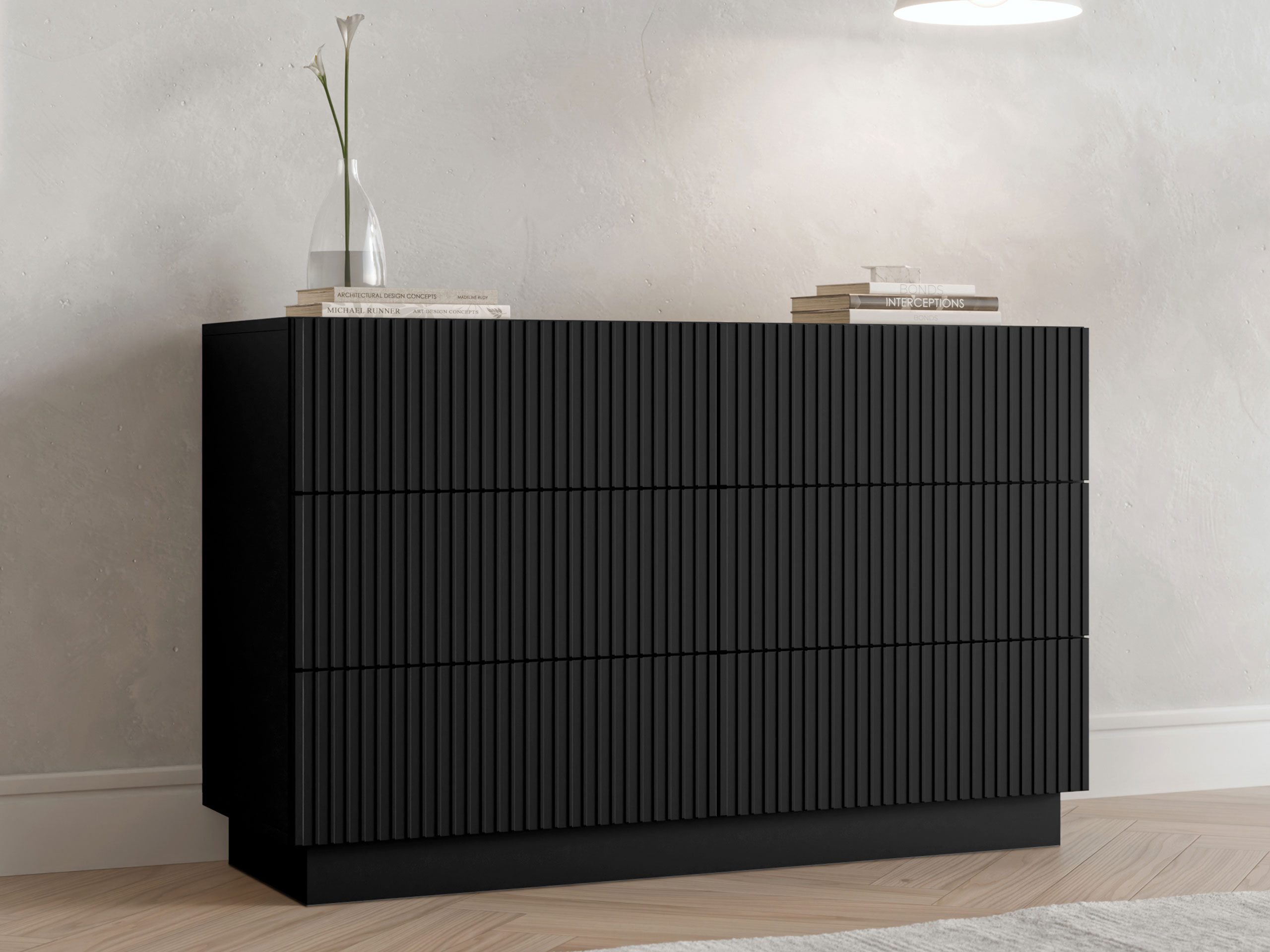 Chest of drawers Lusonu 108 (Black)