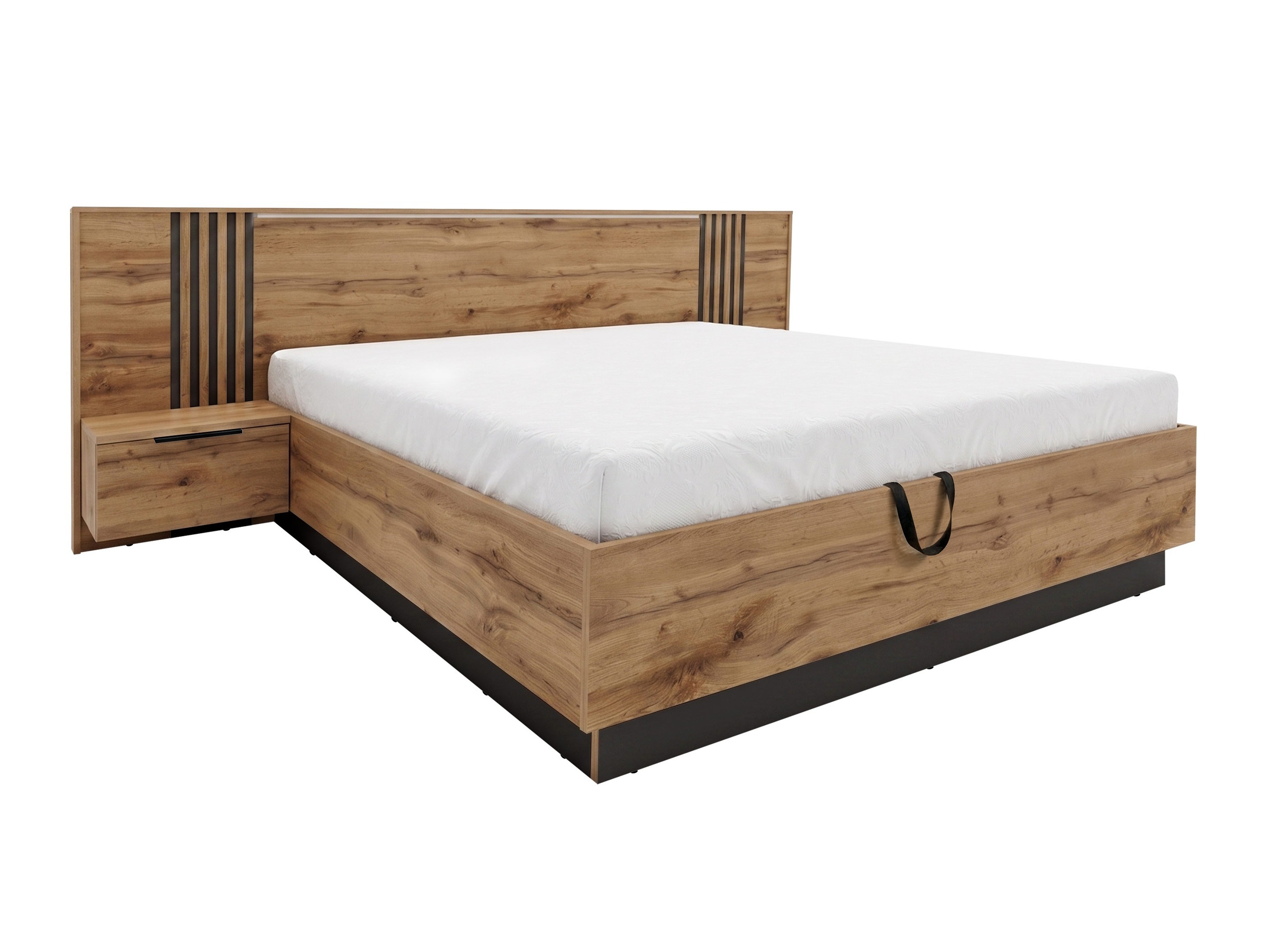Bed Collis (Wotan Oak + Black)