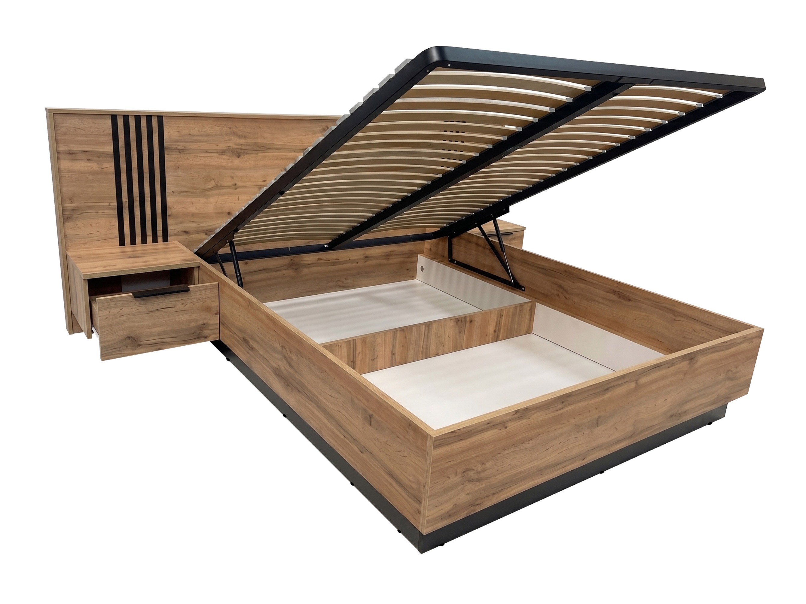 Bed Collis (Wotan Oak + Black)