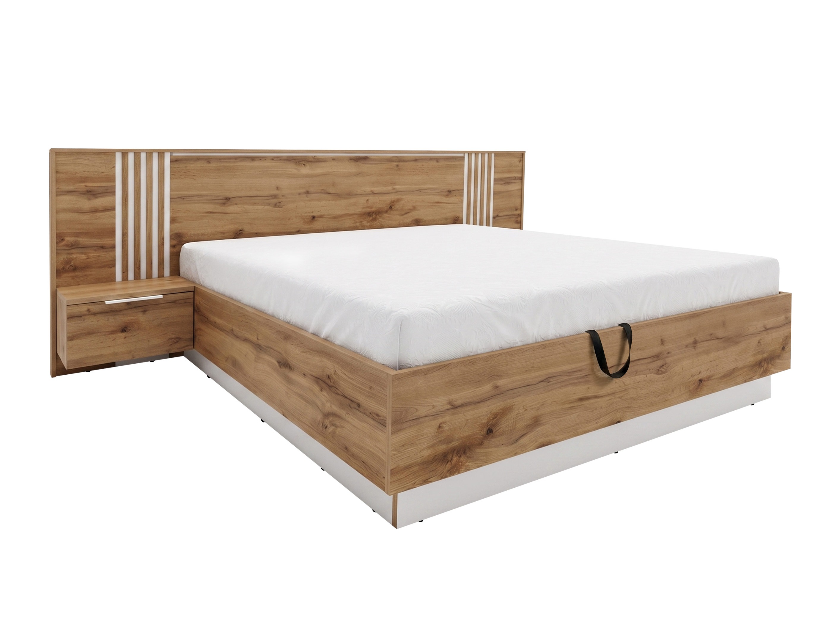 Bed Collis (Wotan Oak + White)