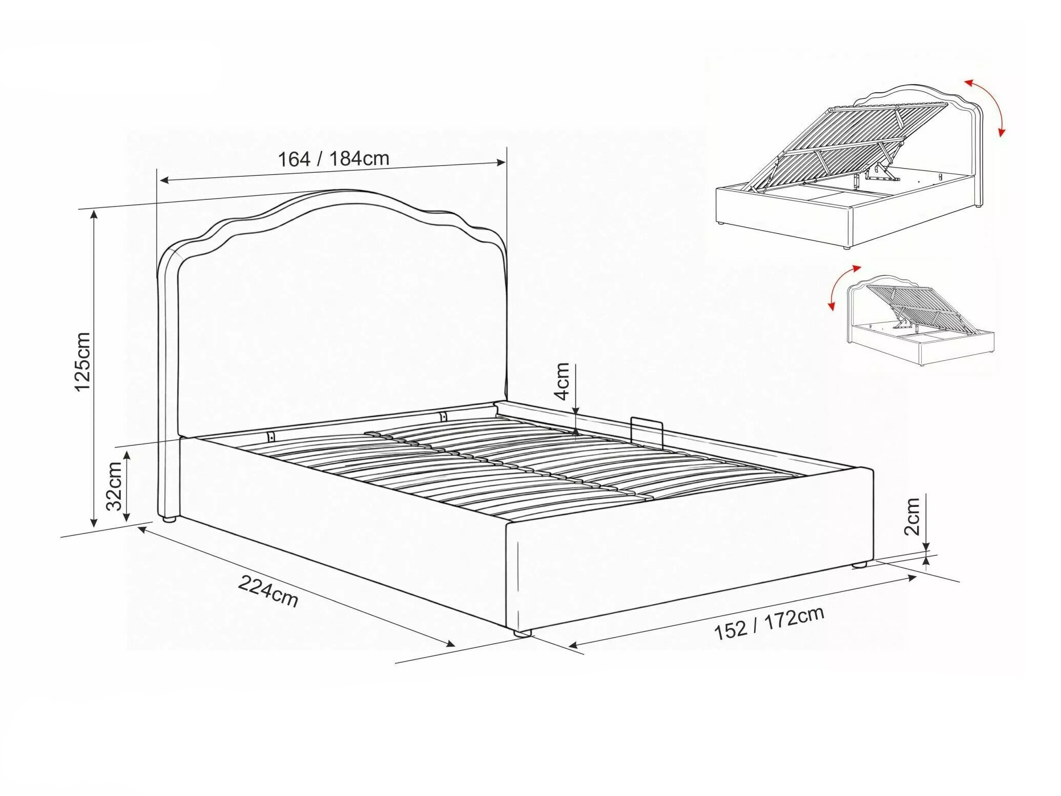 Bed Detroit 1006 (Bluvel 40)