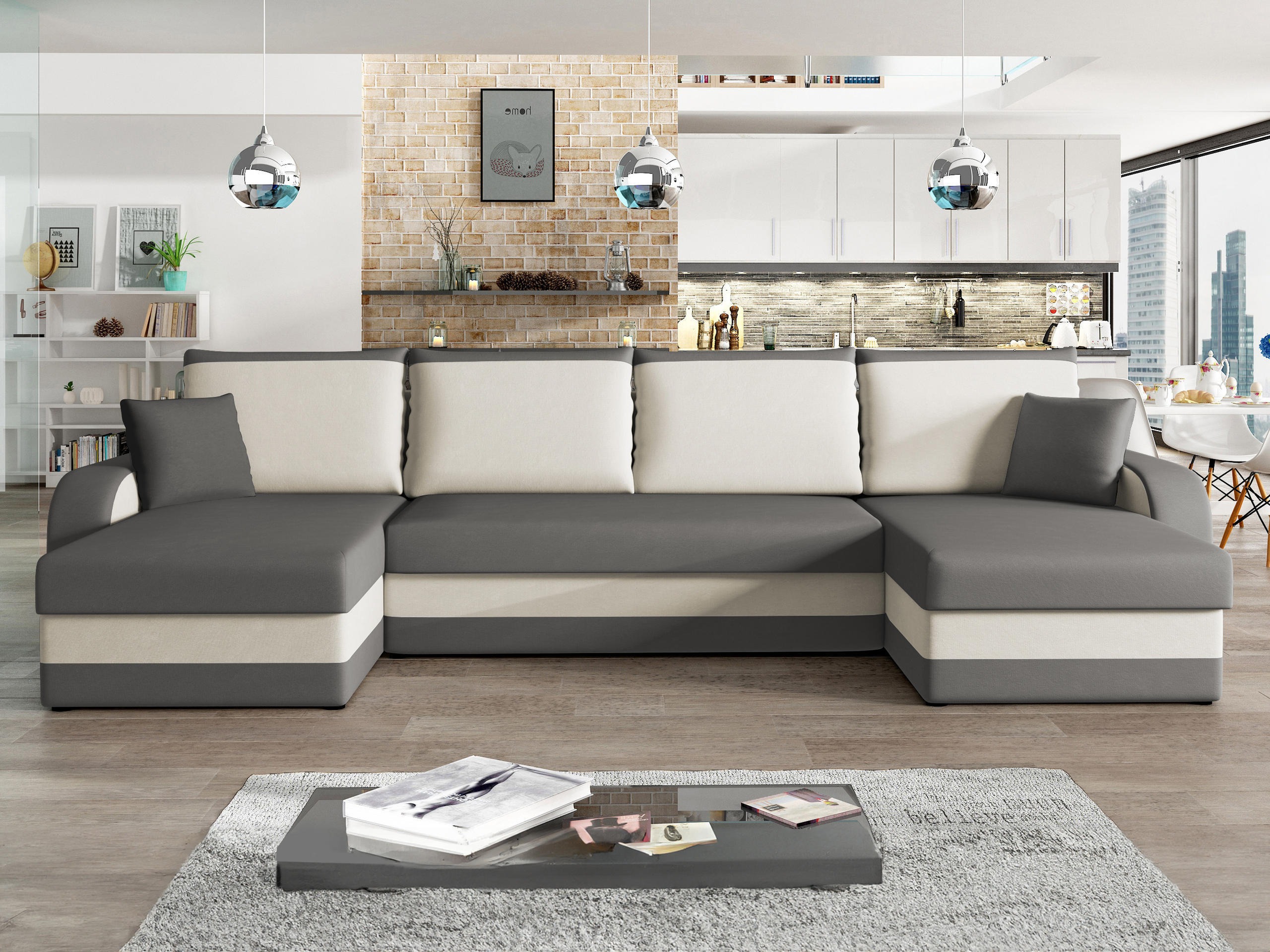 Corner sofa Comfivo Melissa IV (Alova 36 + Alova 71)