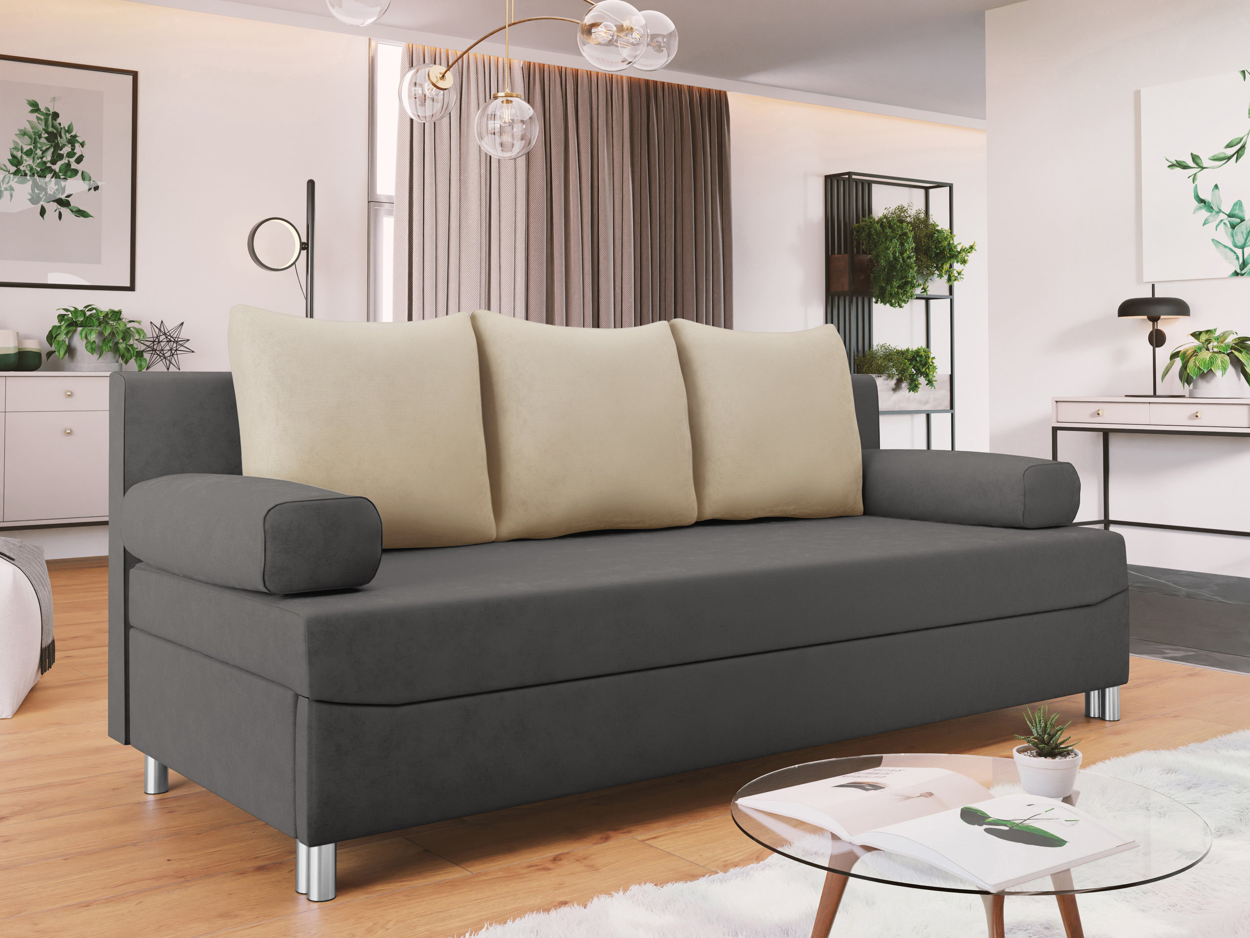 Sofa bed Comfivo Artes (Alova 36 + Alova 07)