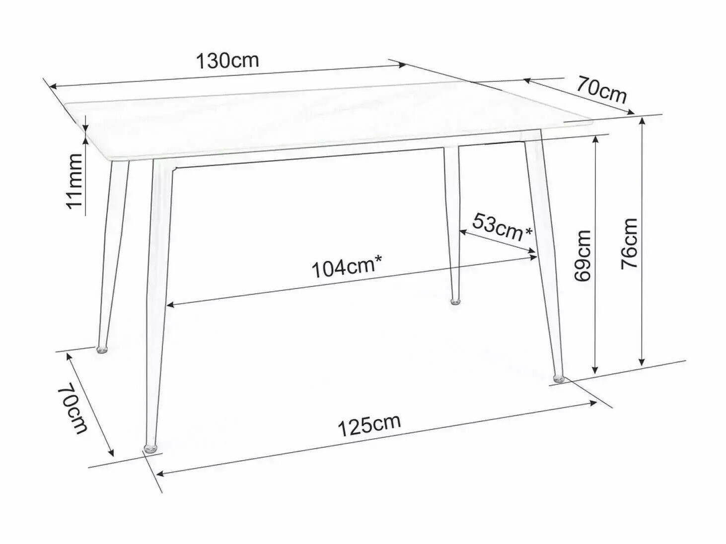 Table Detroit 779 (Light travertine + Cashmere)