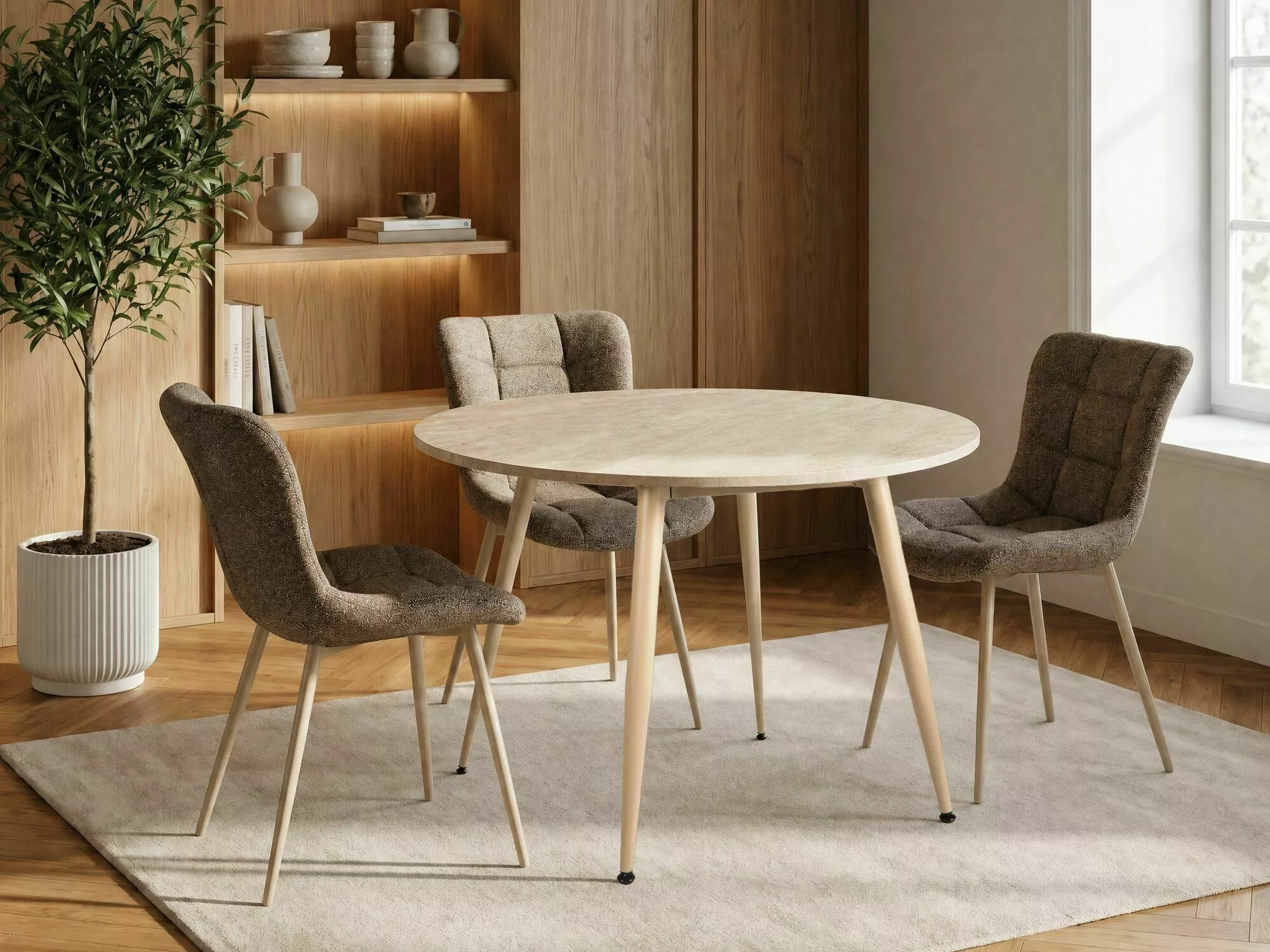 Table Detroit 871 (Light travertine + Cashmere)