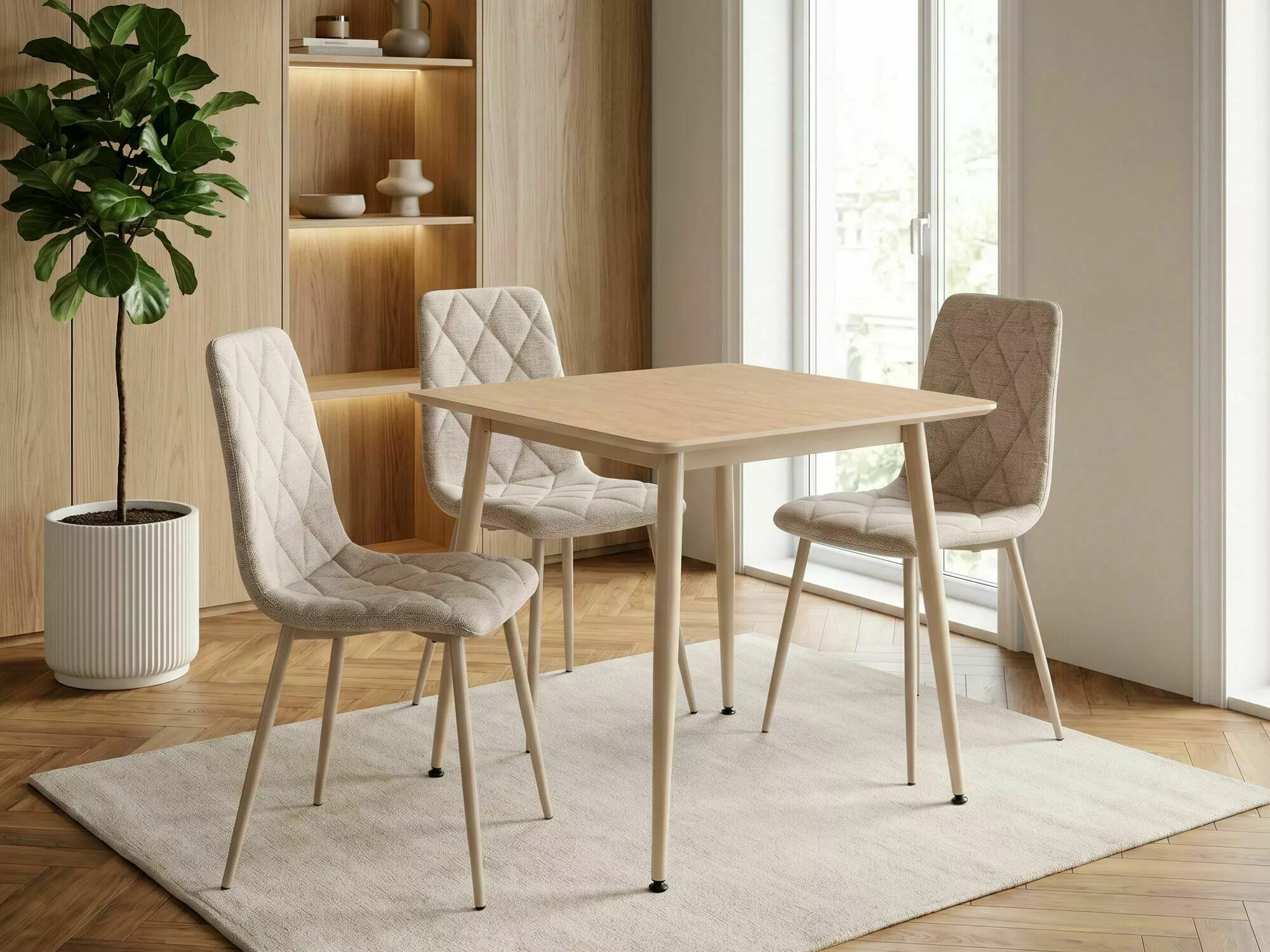 Table Detroit 876 (Light travertine + Cashmere)