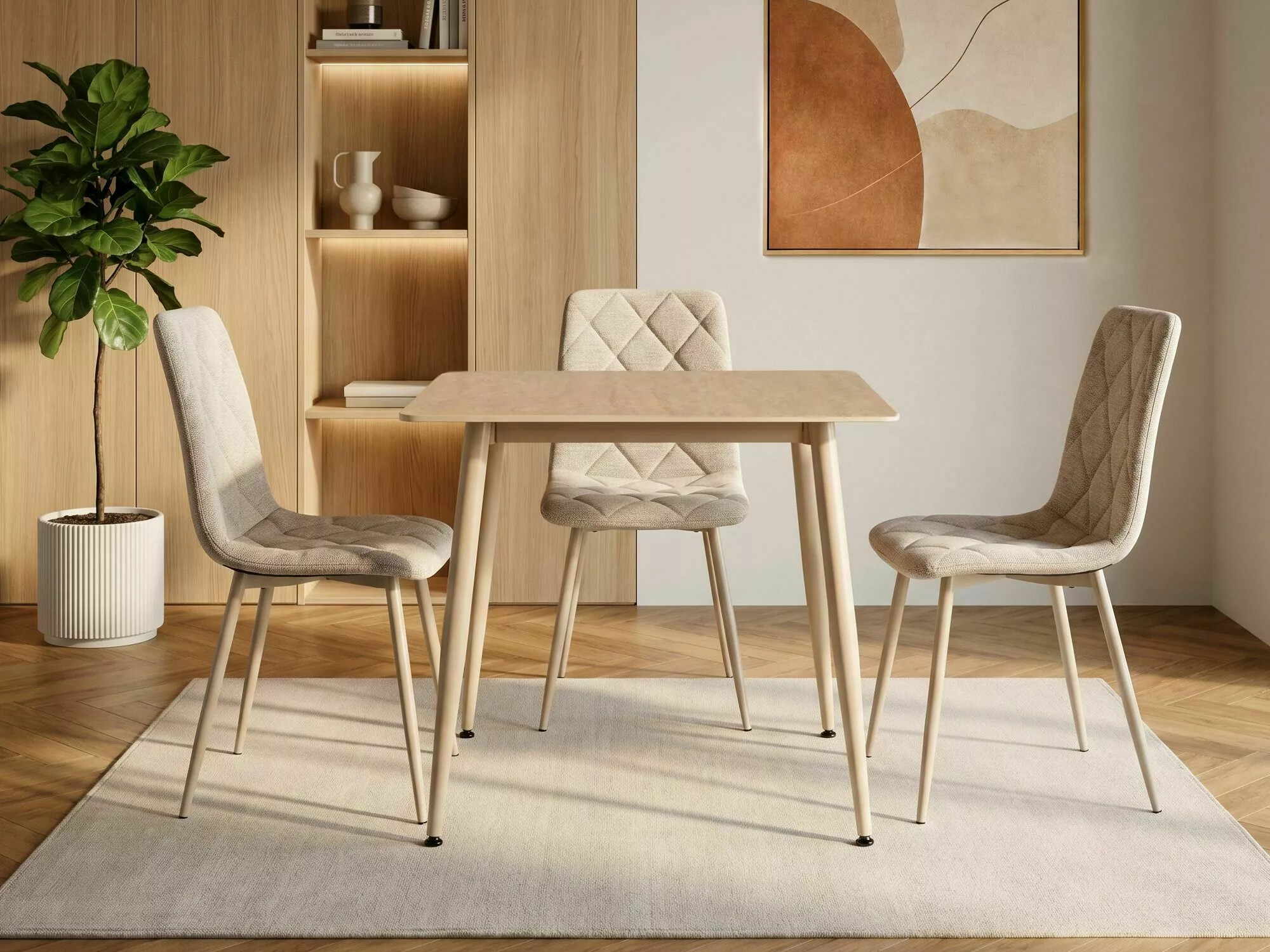 Table Detroit 876 (Light travertine + Cashmere)