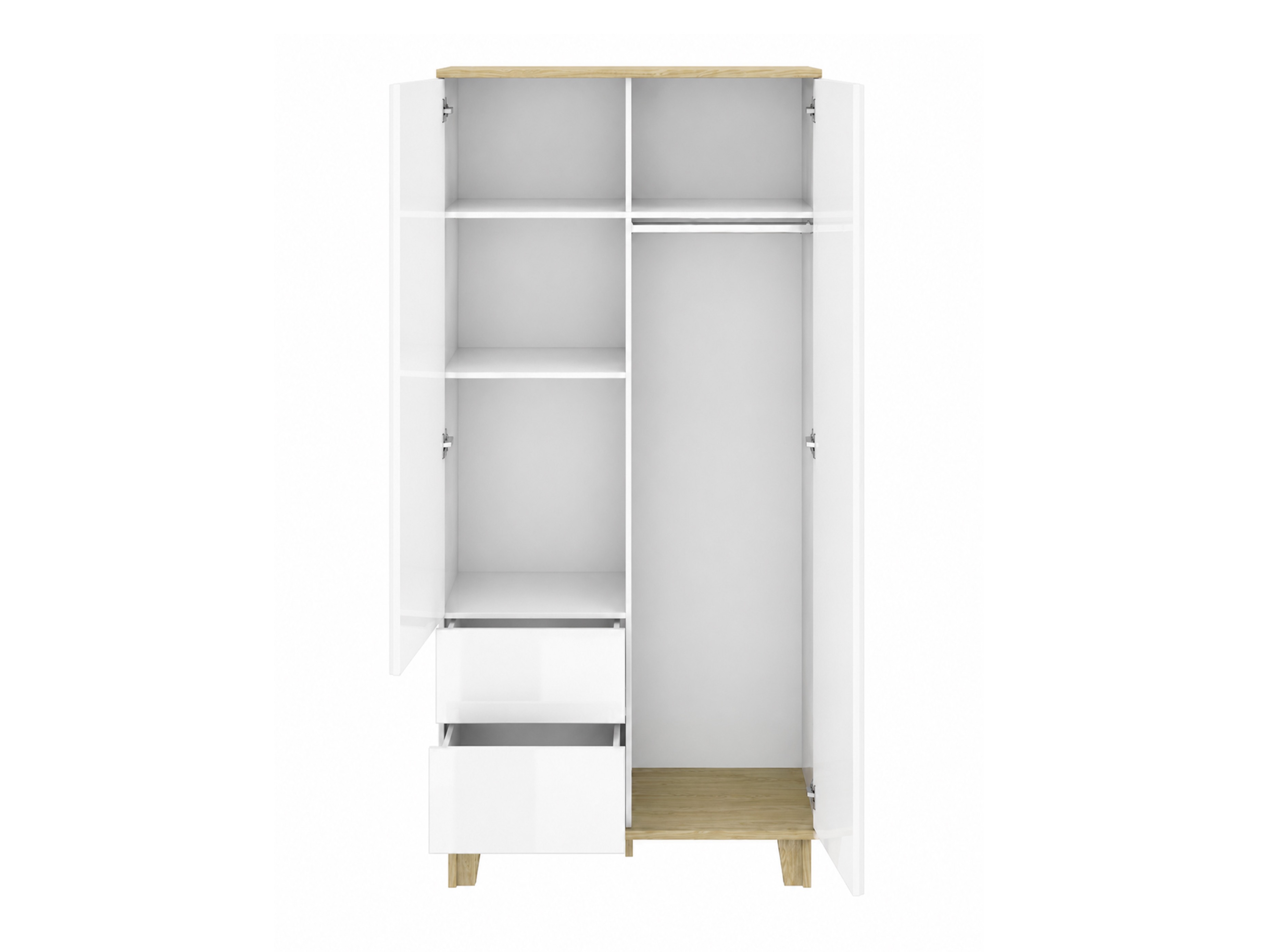 Wardrobe Evarveru 100 (Glossy white)