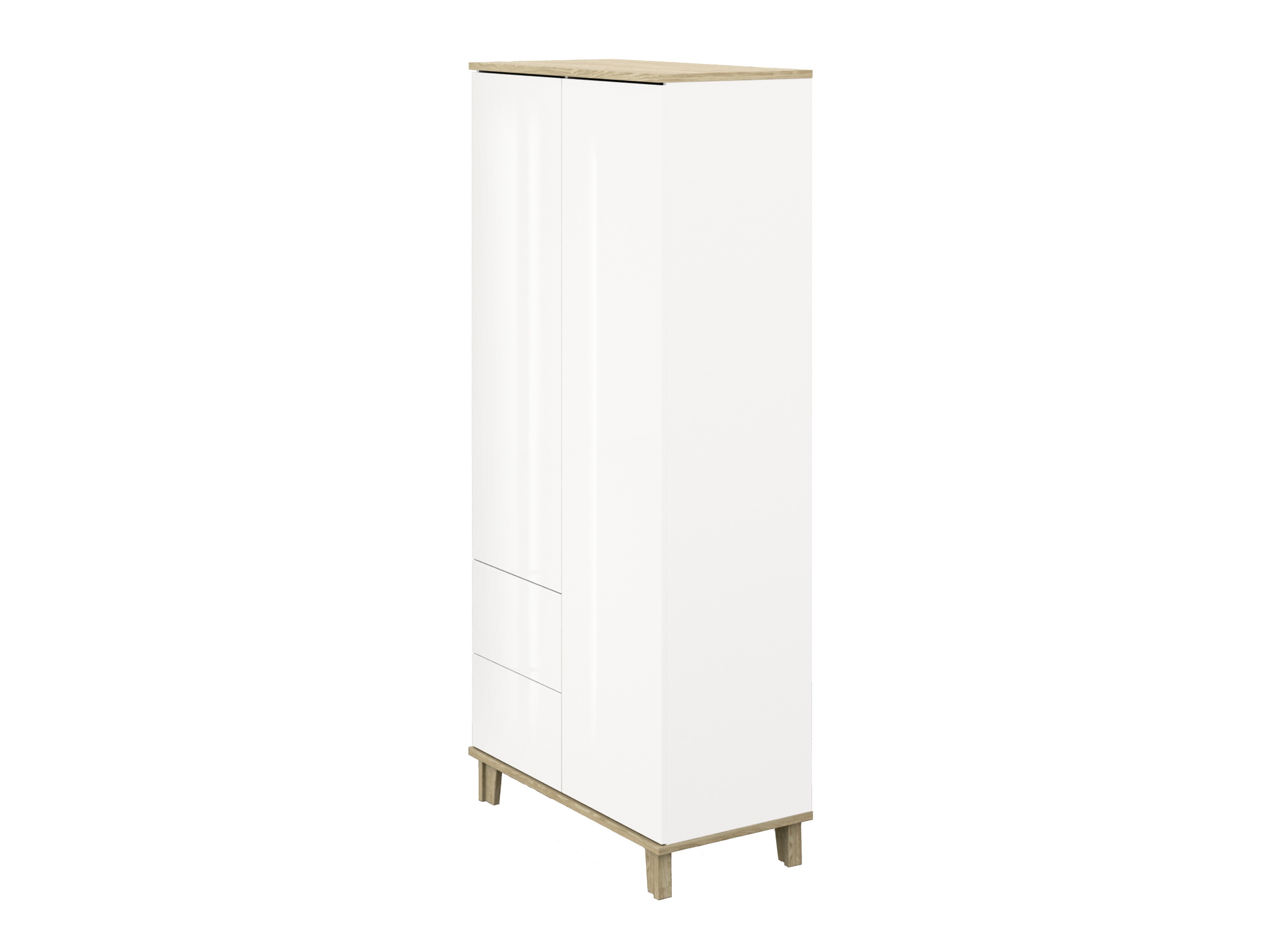 Wardrobe Evarveru 100 (Glossy white)