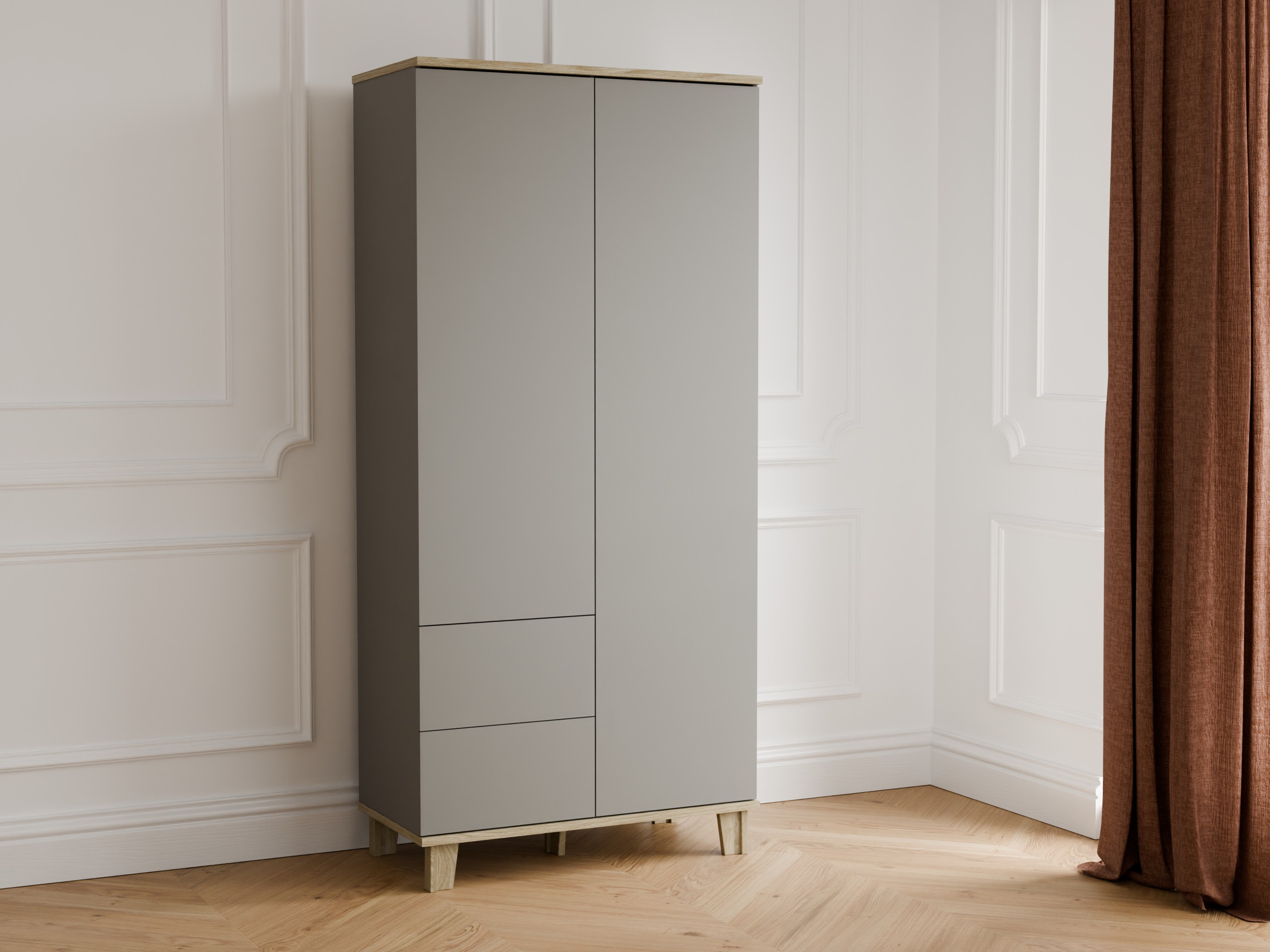 Wardrobe Evarveru 100 (Grey)