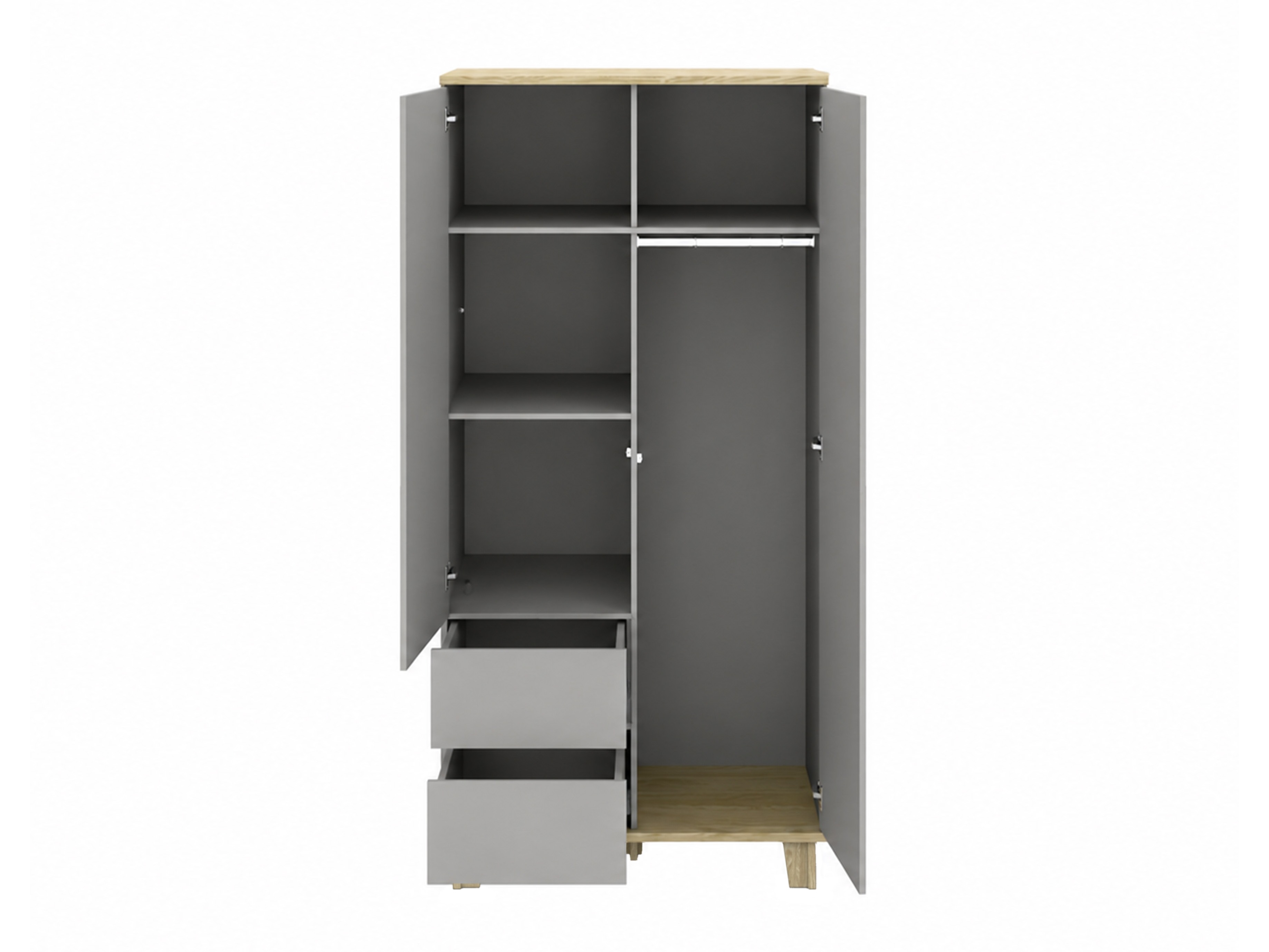 Wardrobe Evarveru 100 (Grey)