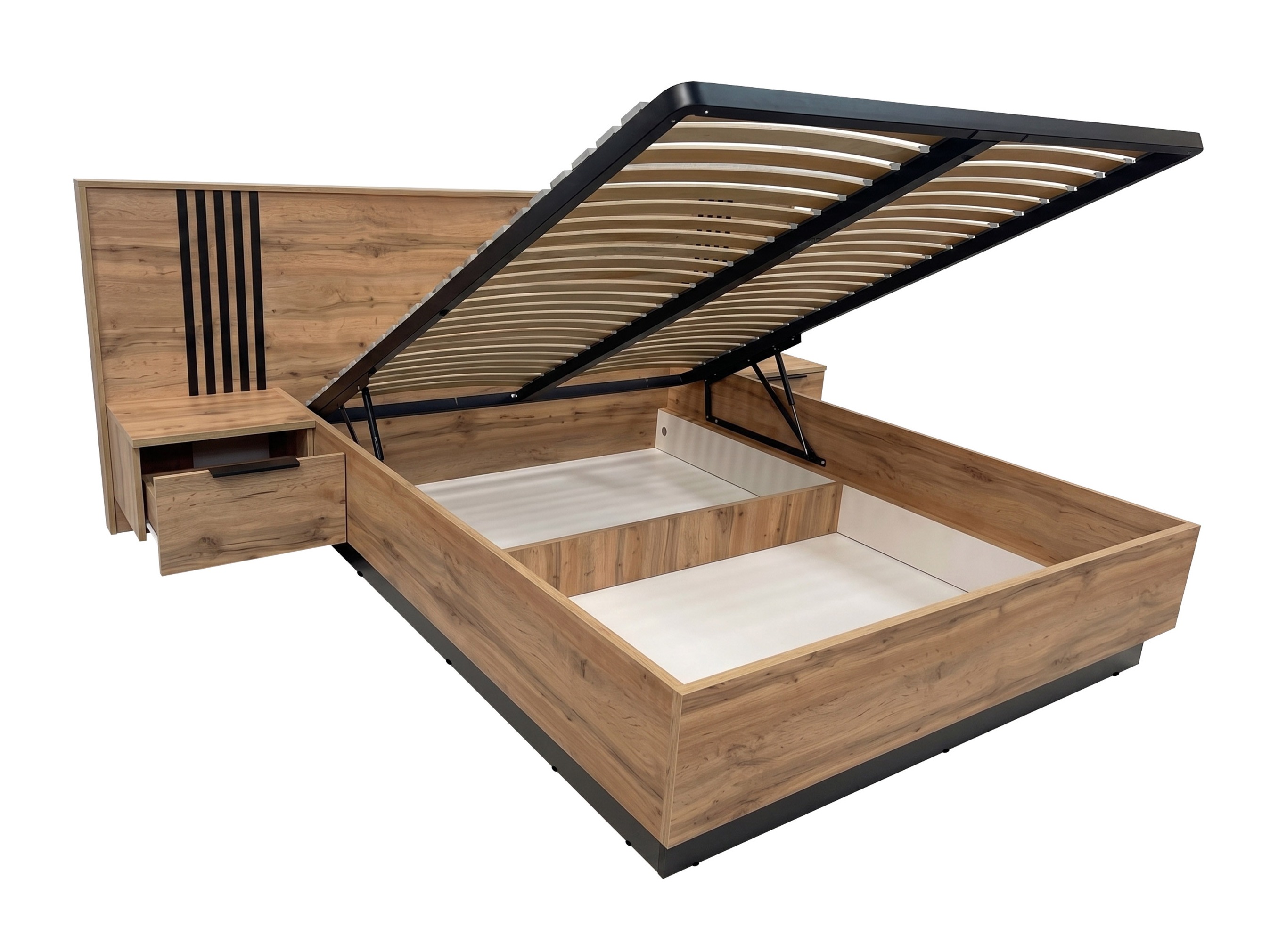 Bedroom set Collis (Wotan Oak + White)