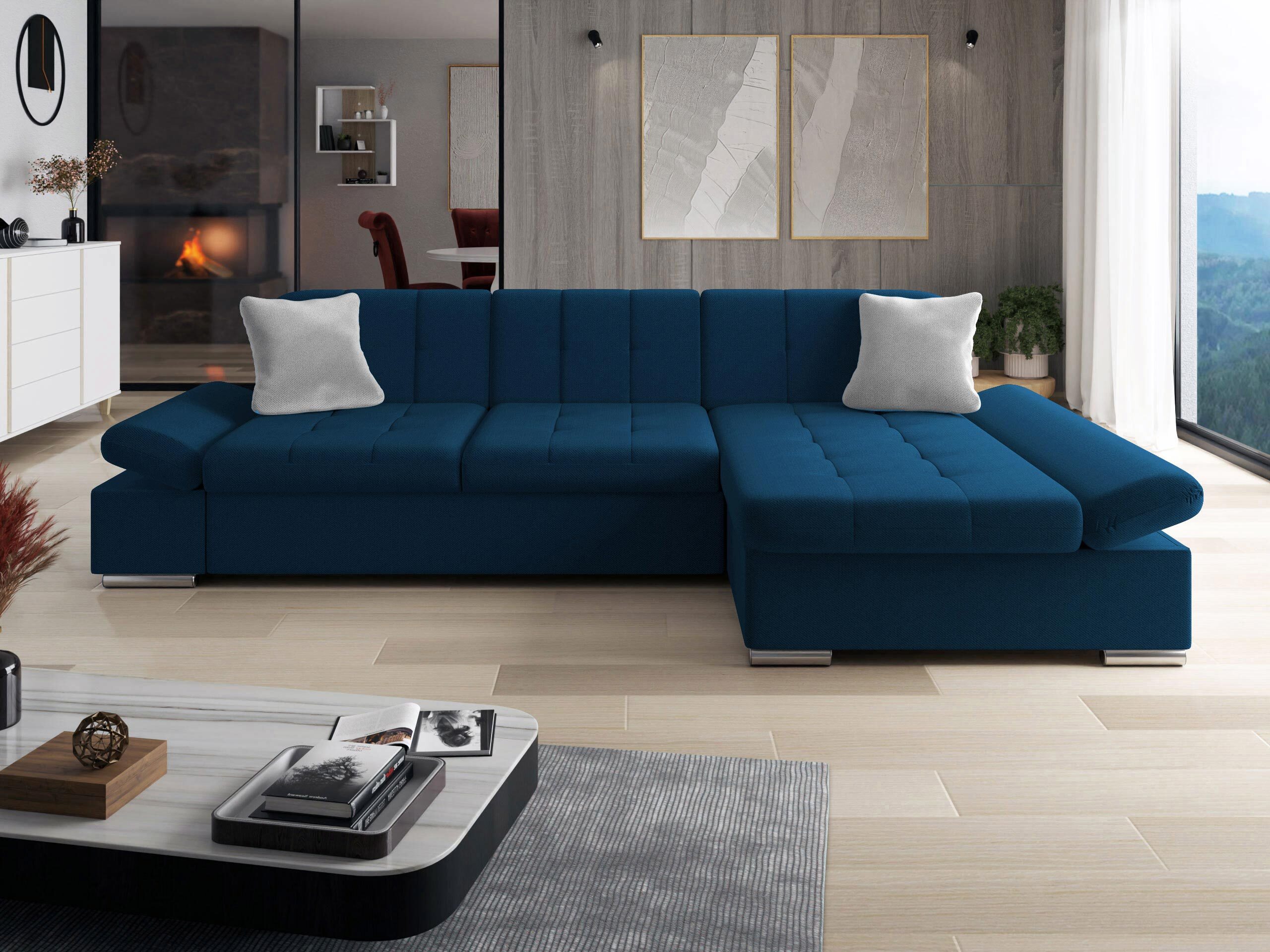 Corner sofa Comfivo Sanitas I (Kronos 09 + Paros 05)