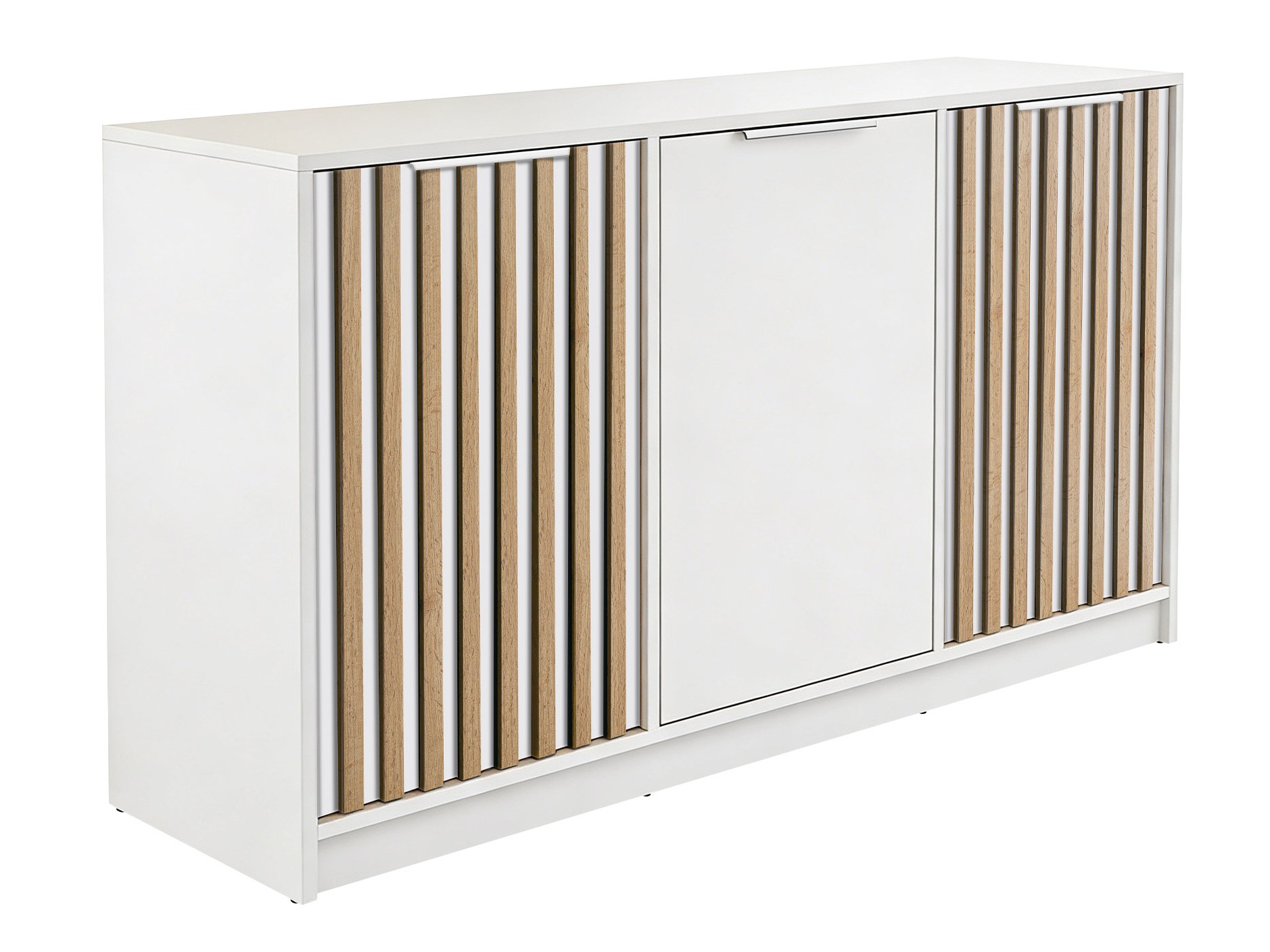 Sideboard Collis IV (White + Wotan Oak)