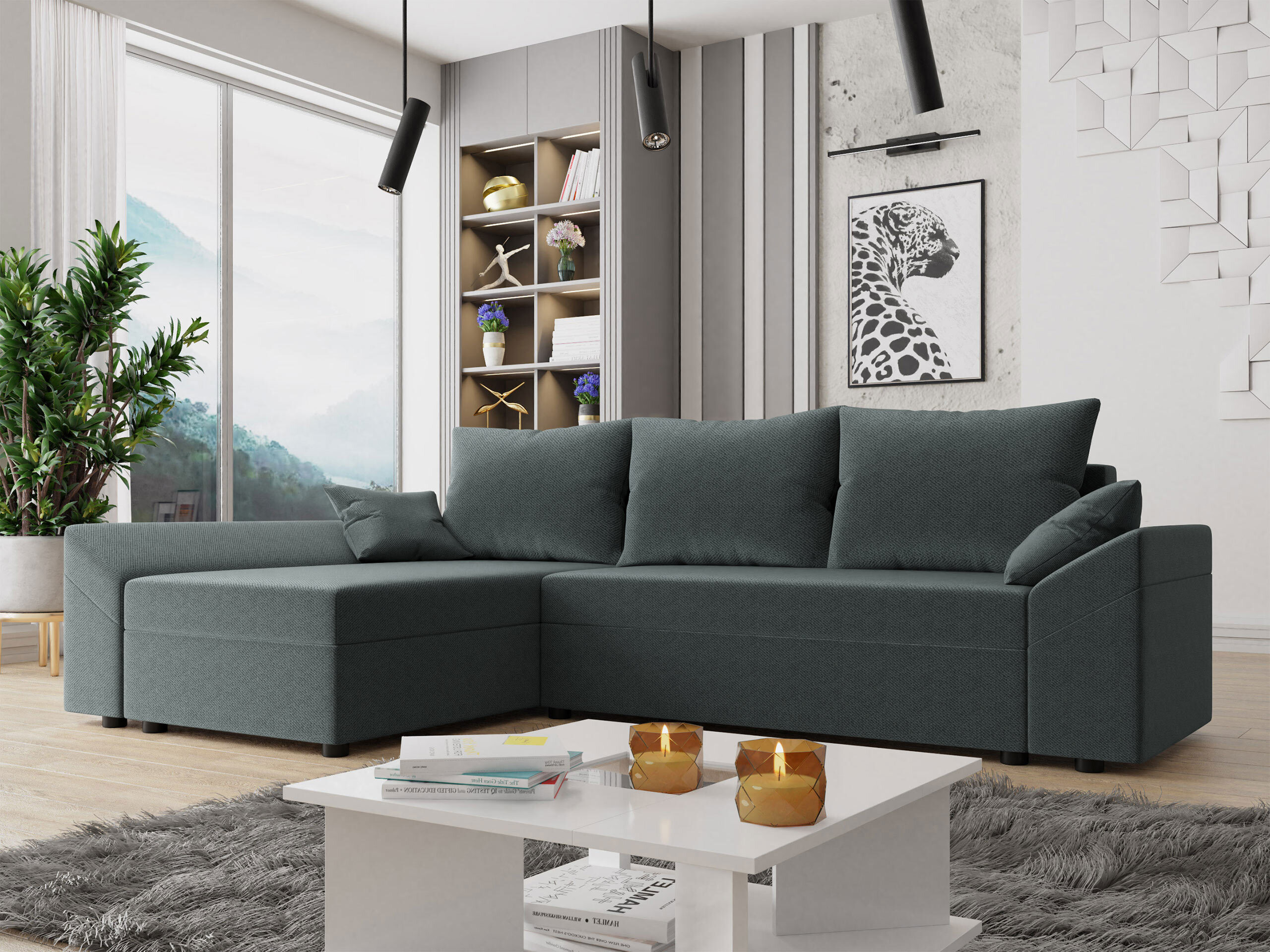 Corner sofa Memphis 130 (Paros 06)