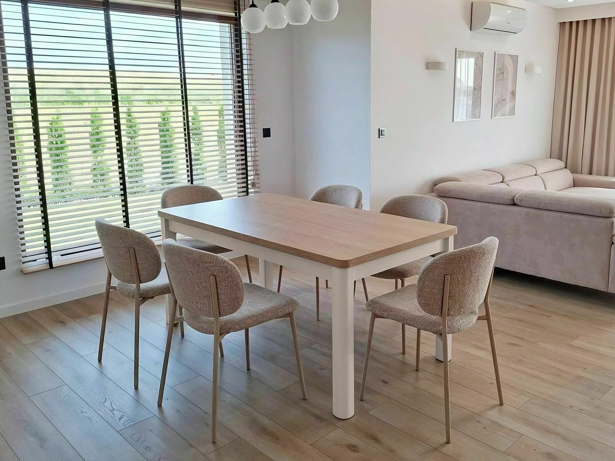 Table Detroit 1007 (Cashmere + Cremona oak)