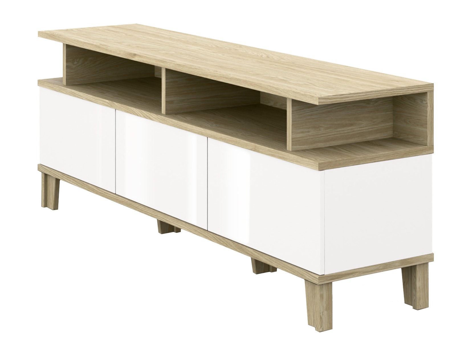TV stand Evarveru 101 (Glossy white)