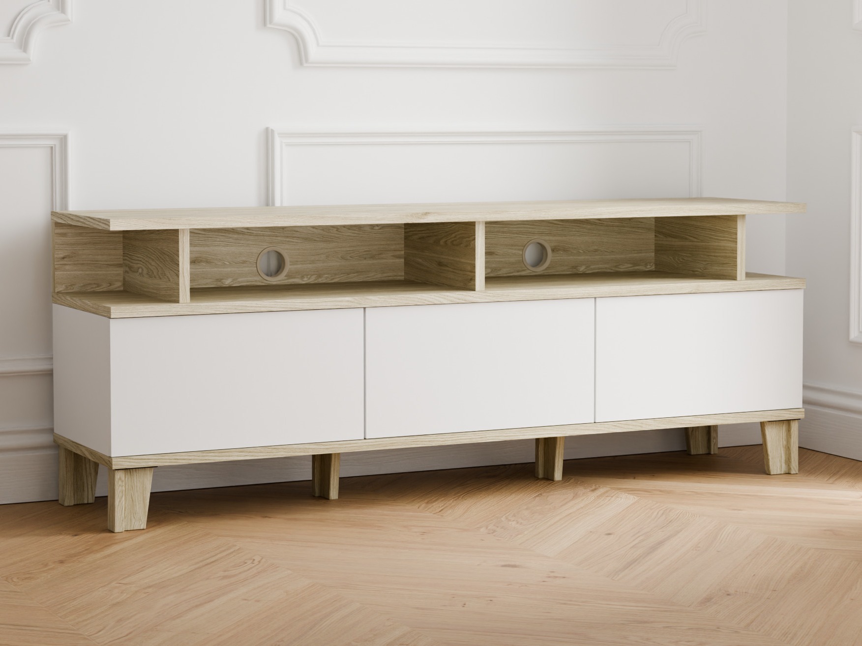 TV stand Evarveru 101 (Matte white)