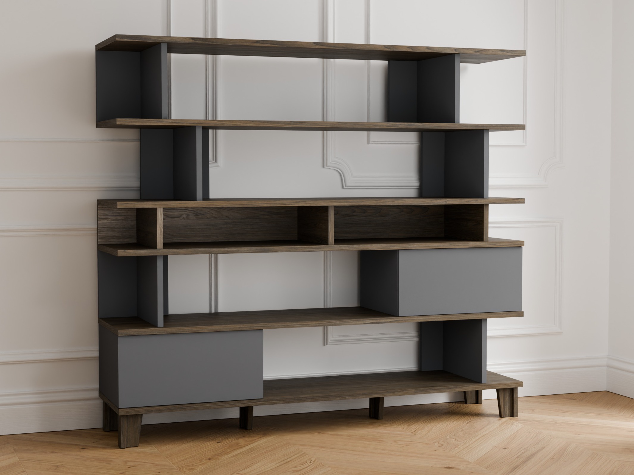 Bookcase Evarveru 104 (Anthracite)