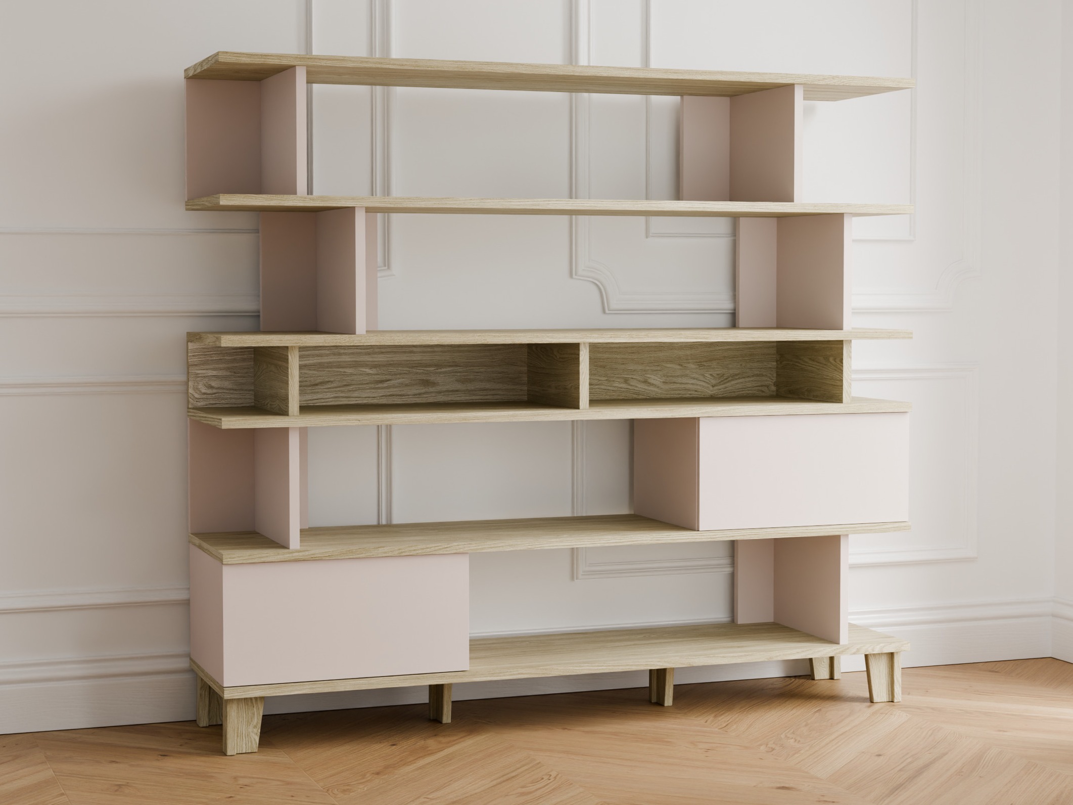 Bookcase Evarveru 104 (Cashmere)
