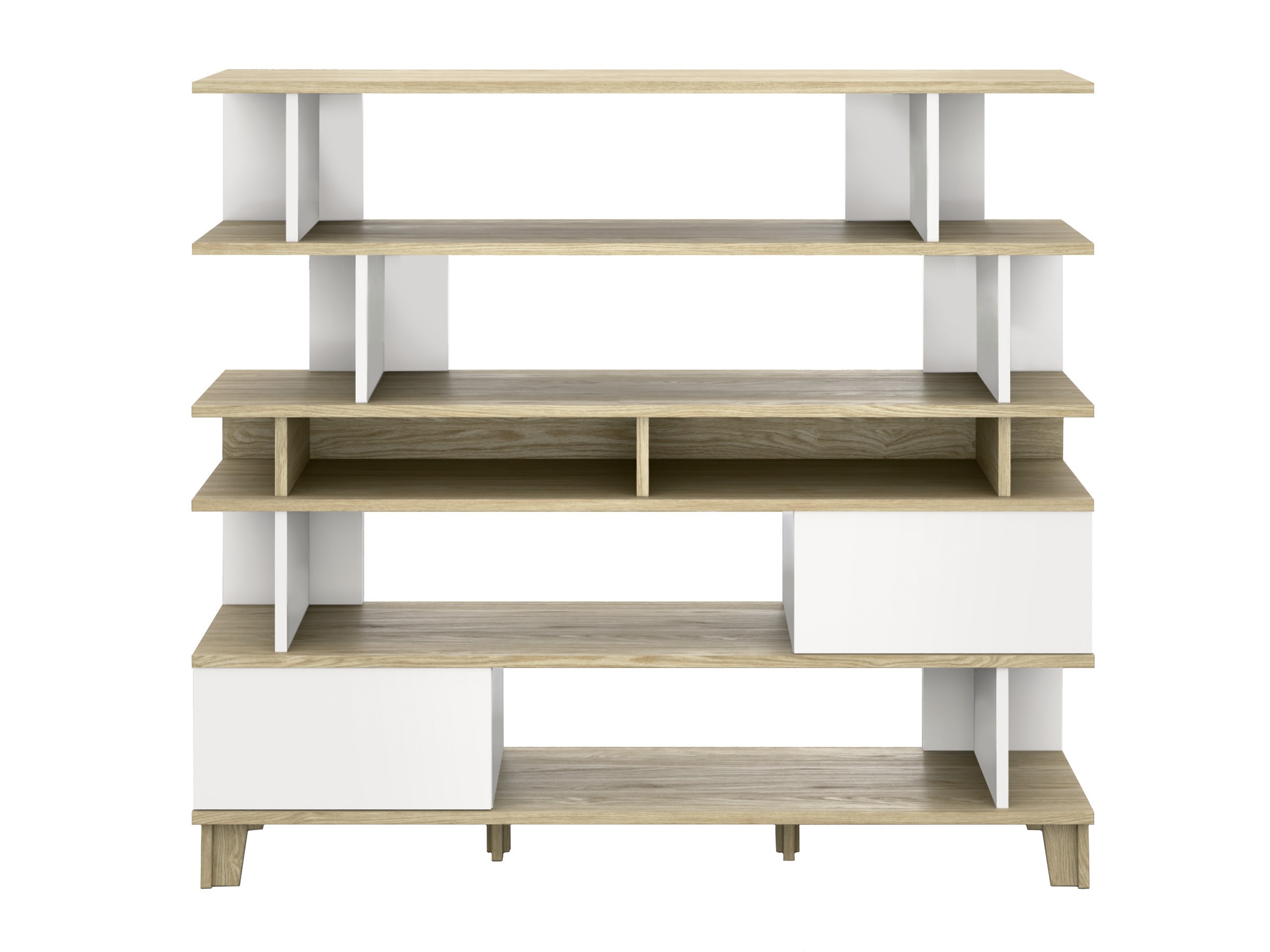 Bookcase Evarveru 104 (Matte white)