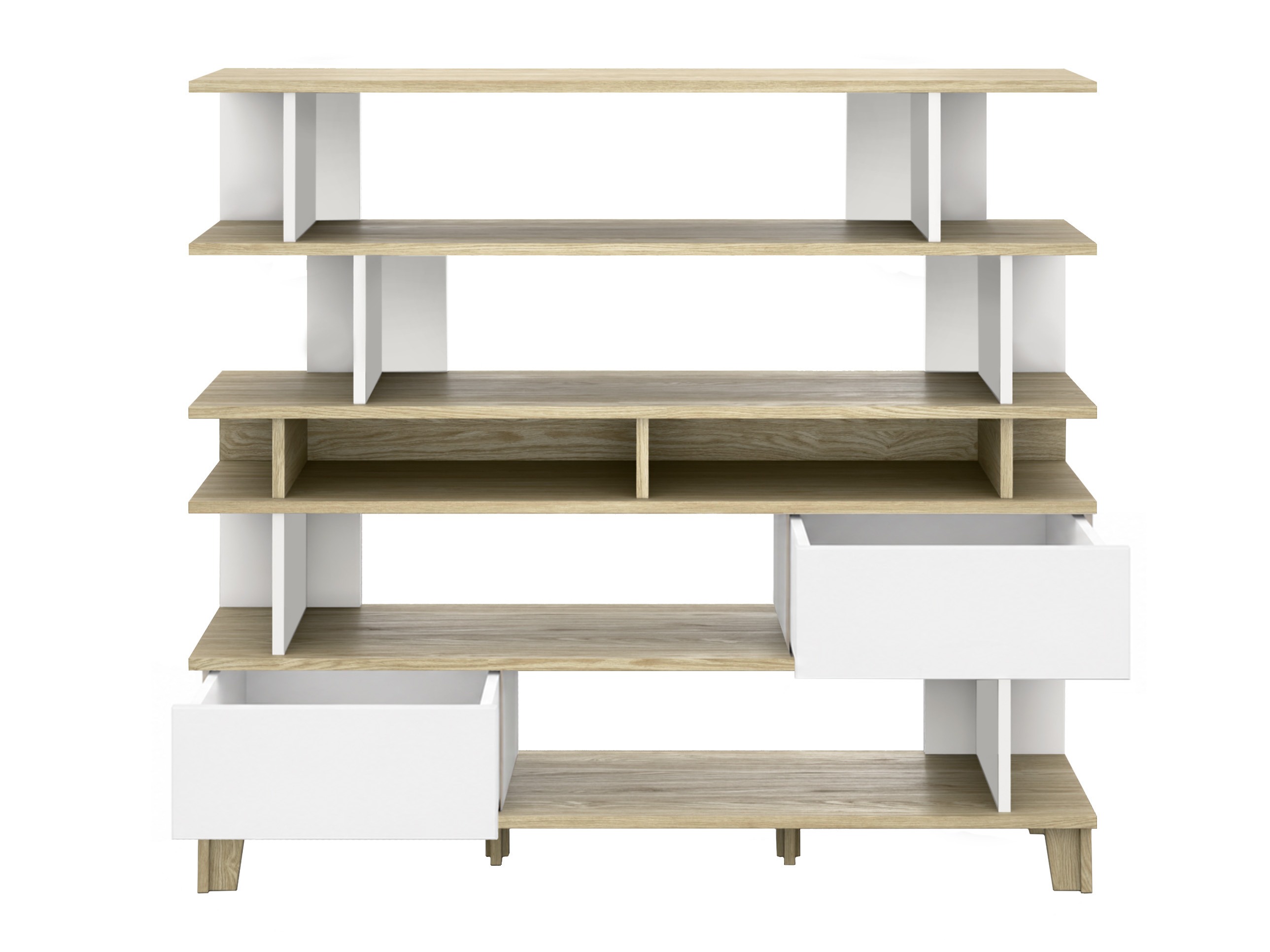 Bookcase Evarveru 104 (Matte white)