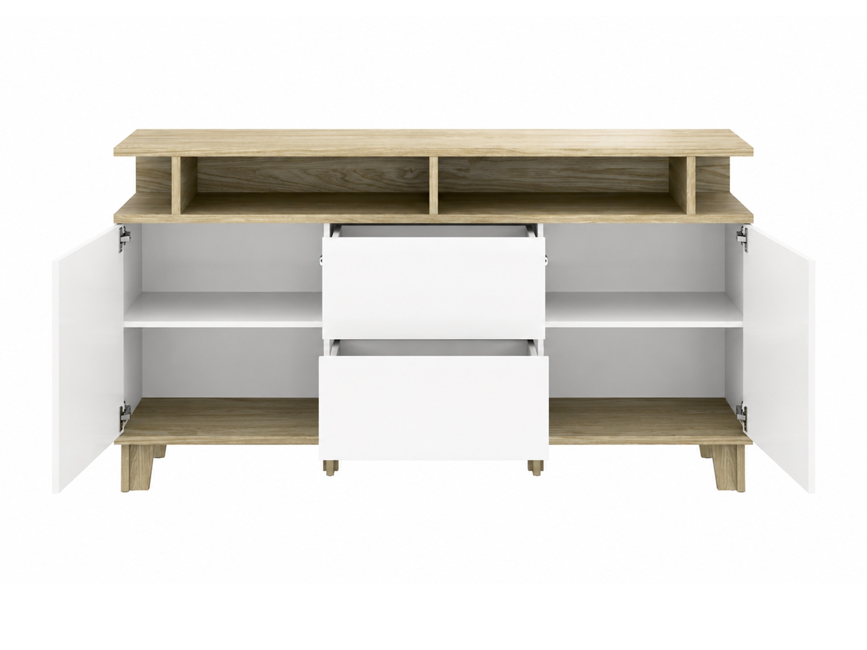 Chest of drawers Evarveru 105 (Matte white)