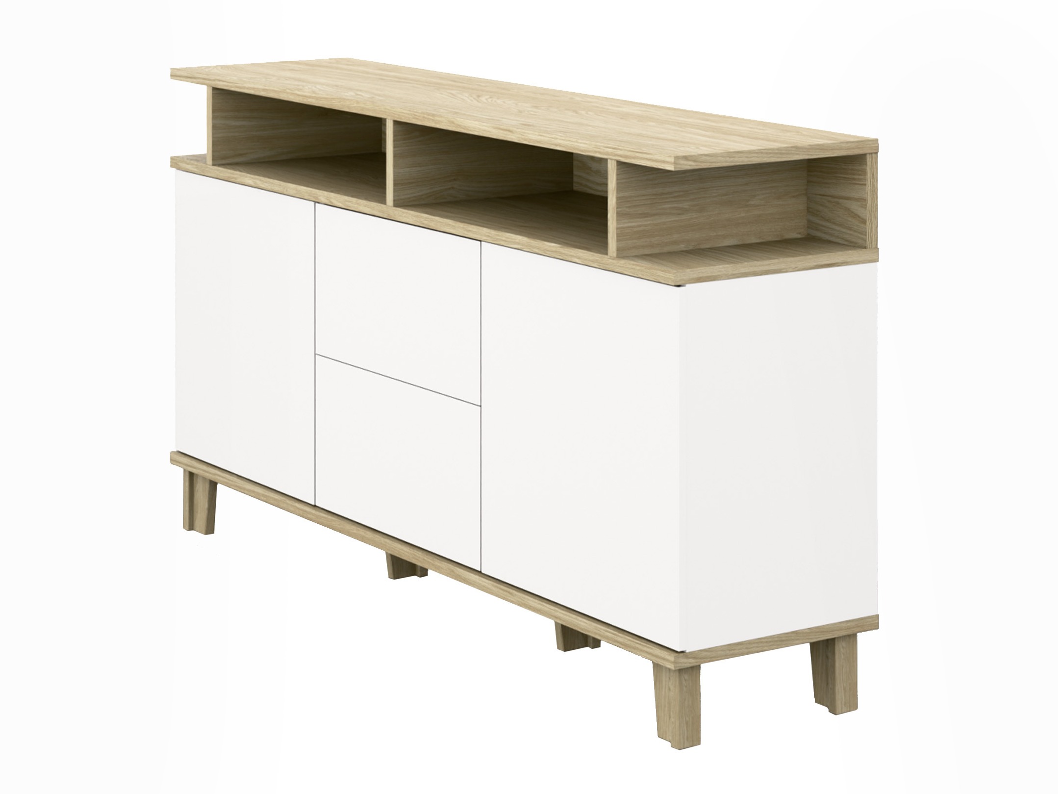Chest of drawers Evarveru 105 (Matte white)