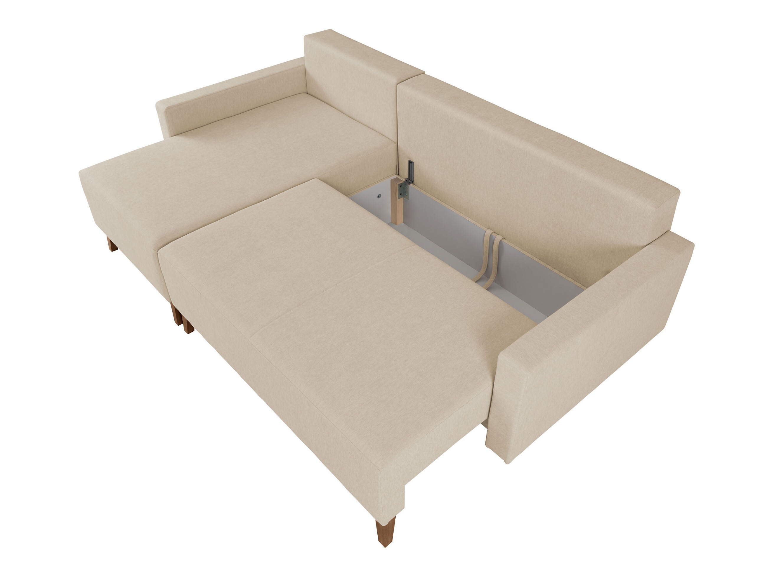 Corner sofa Delbene 130 (Verita 03 + Dark San Remo oak)
