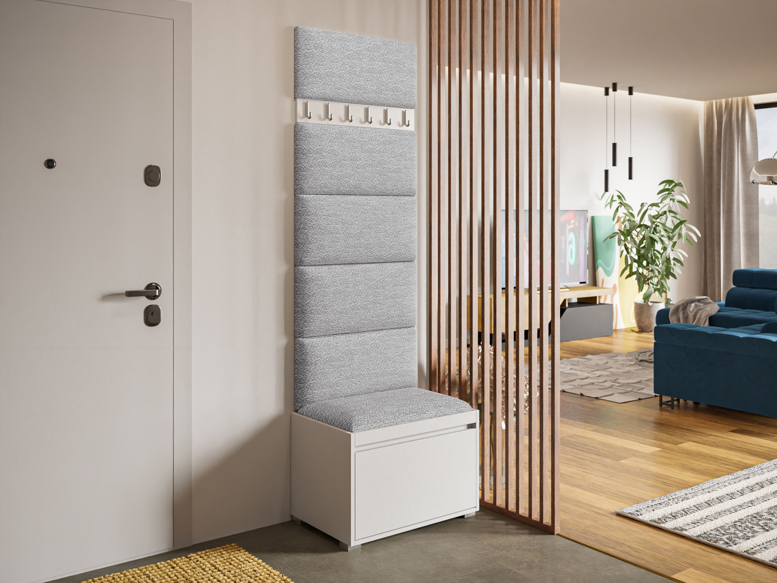 Hallway set Comfivo Pinus V (White + Abriamo 06)