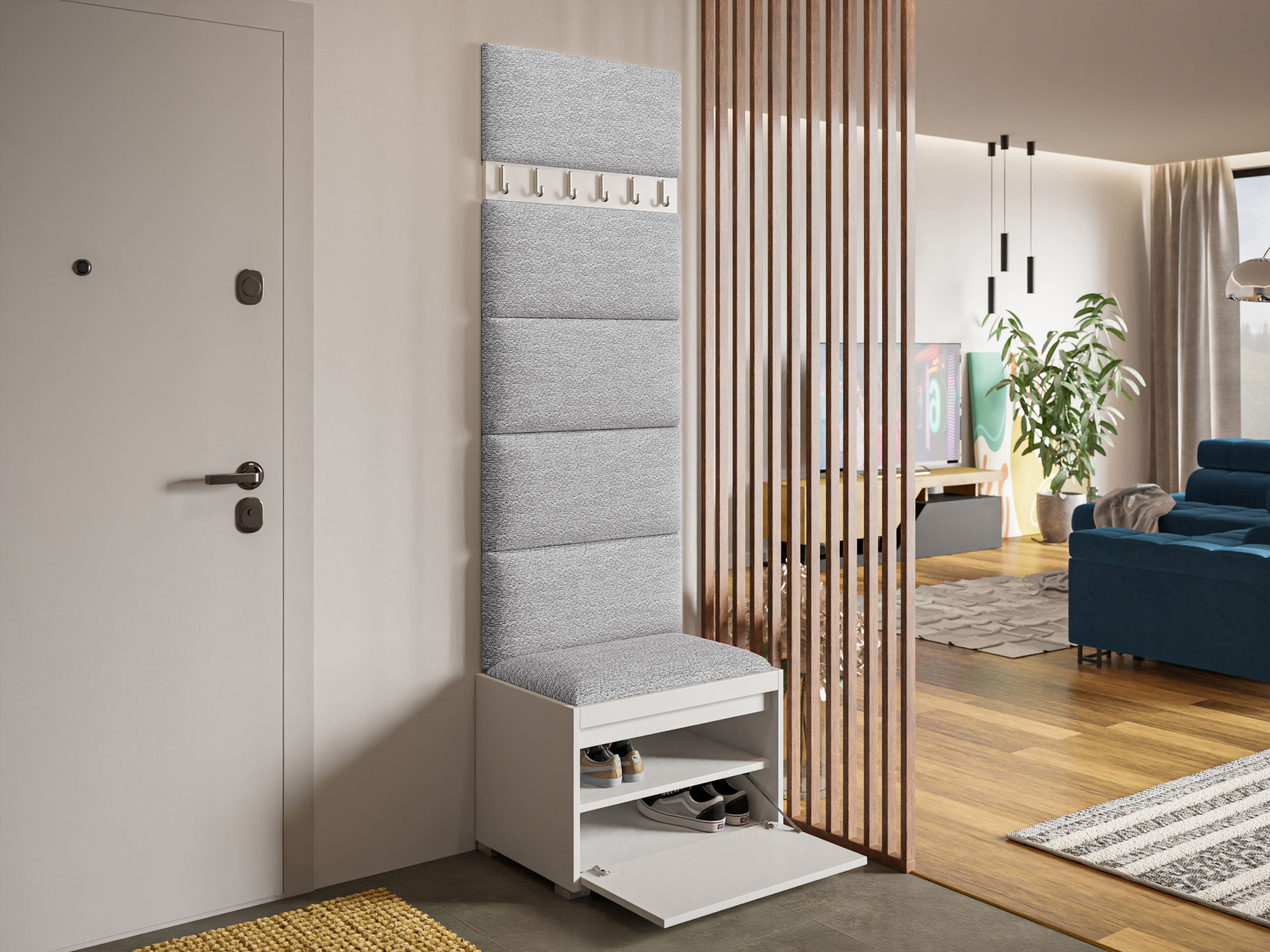 Hallway set Comfivo Pinus V (White + Abriamo 06)