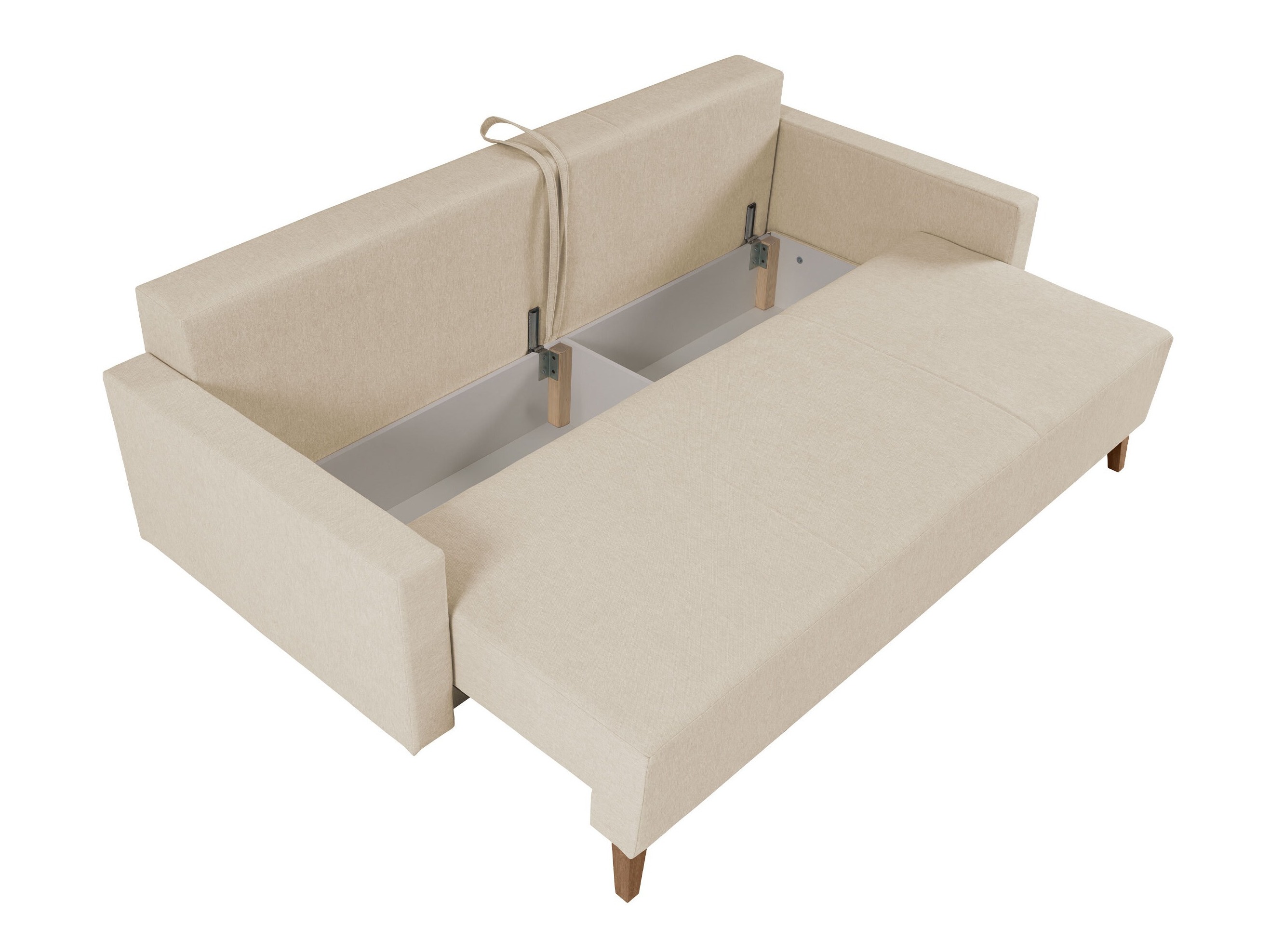 Sofa bed Delbene 129 (Verita 53 + Dark San Remo oak)